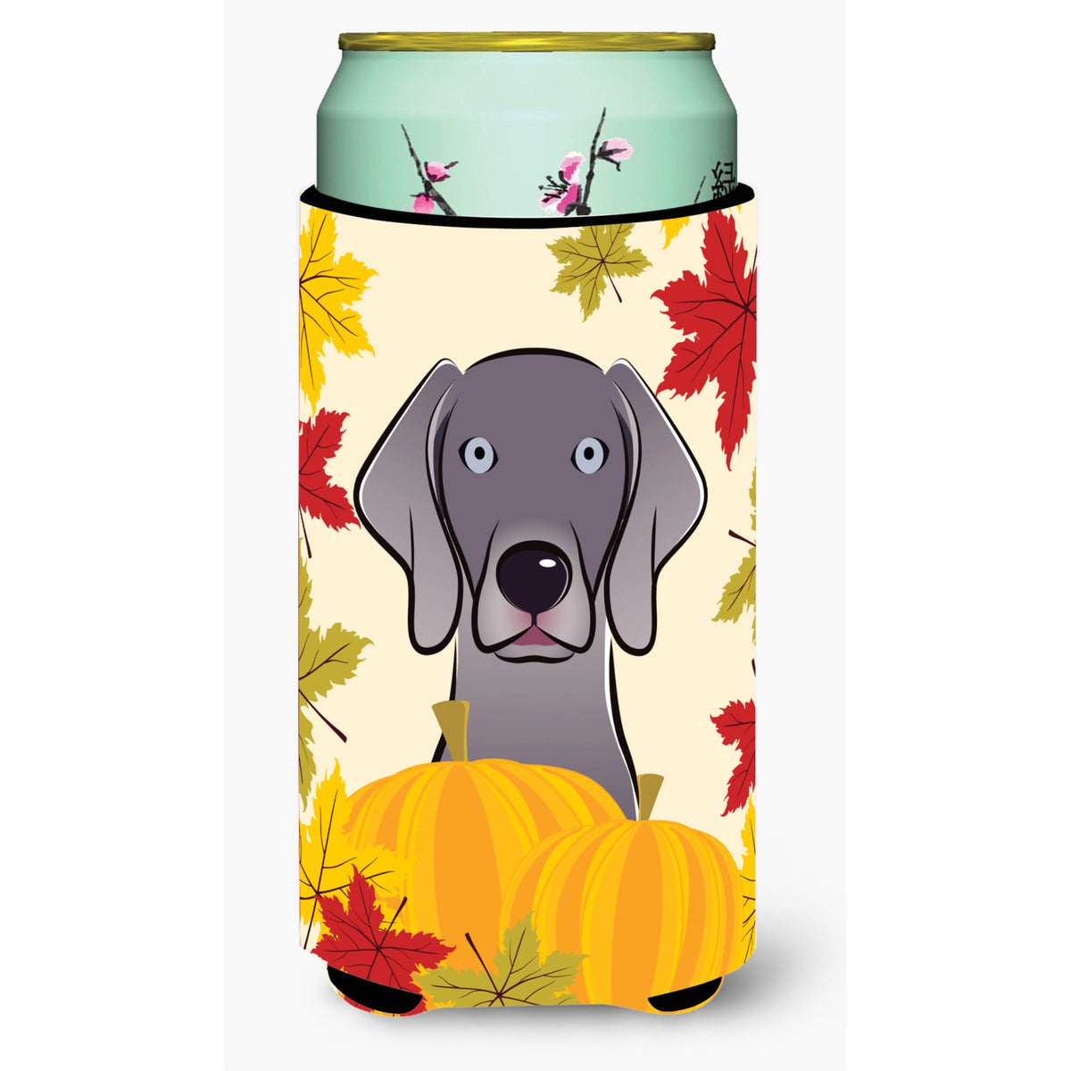 Caroline'S Treasures Bb2037Tbc Weimaraner Thanksgiving Tall Boy Hugger Koozie, Multicolor