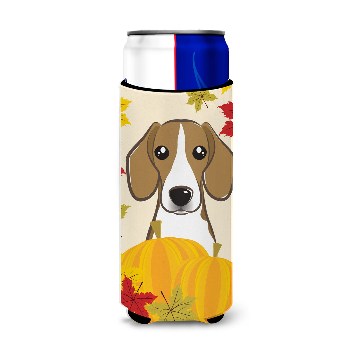 Caroline'S Treasures Bb2045Muk Beagle Thanksgiving Michelob Ultra Koozies For Slim Cans, Multicolor