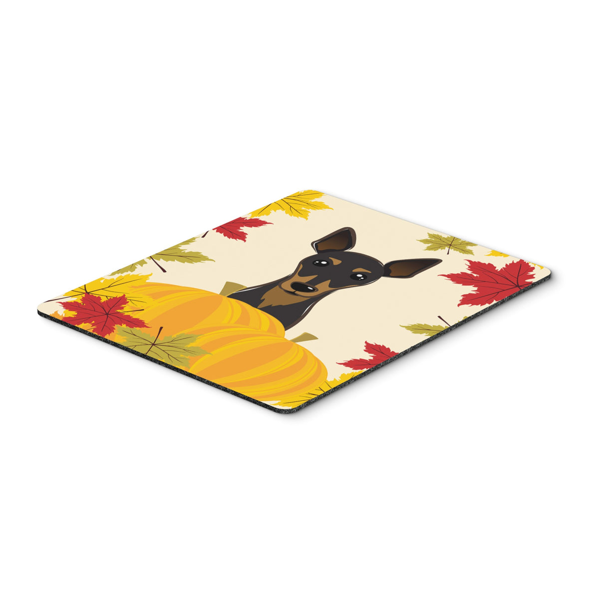 Caroline'S Treasures Min Pin Thanksgiving Mouse Pad, Hot Pad Or Trivet, Multicolor (Bb2046Mp)