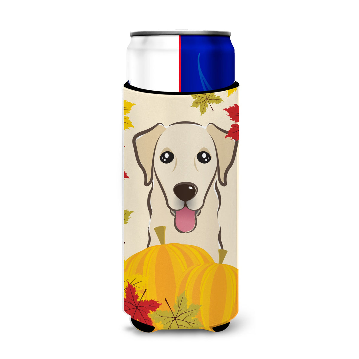 Caroline'S Treasures Bb2058Muk Golden Retriever Thanksgiving Michelob Ultra Koozies For Slim Cans, Multicolor