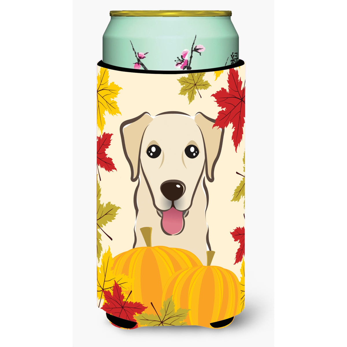 Caroline'S Treasures Bb2058Tbc Golden Retriever Thanksgiving Tall Boy Hugger Koozie, Multicolor