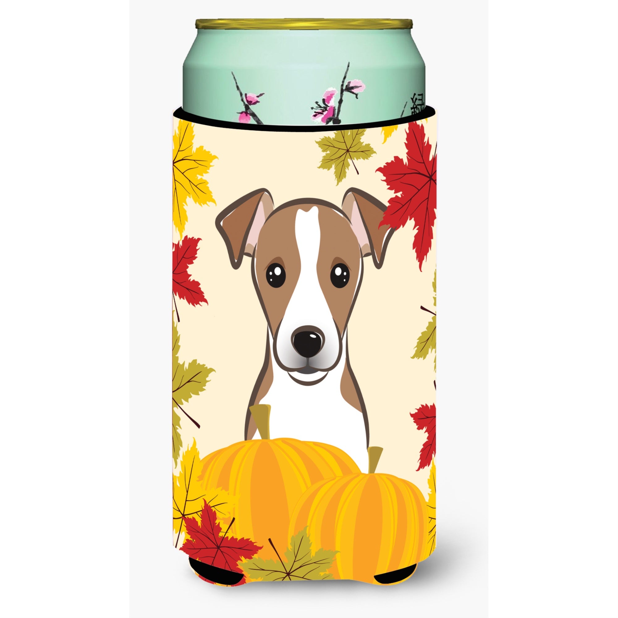 Caroline'S Treasures Bb2066Tbc Jack Russell Terrier Thanksgiving Tall Boy Hugger Koozie, Multicolor