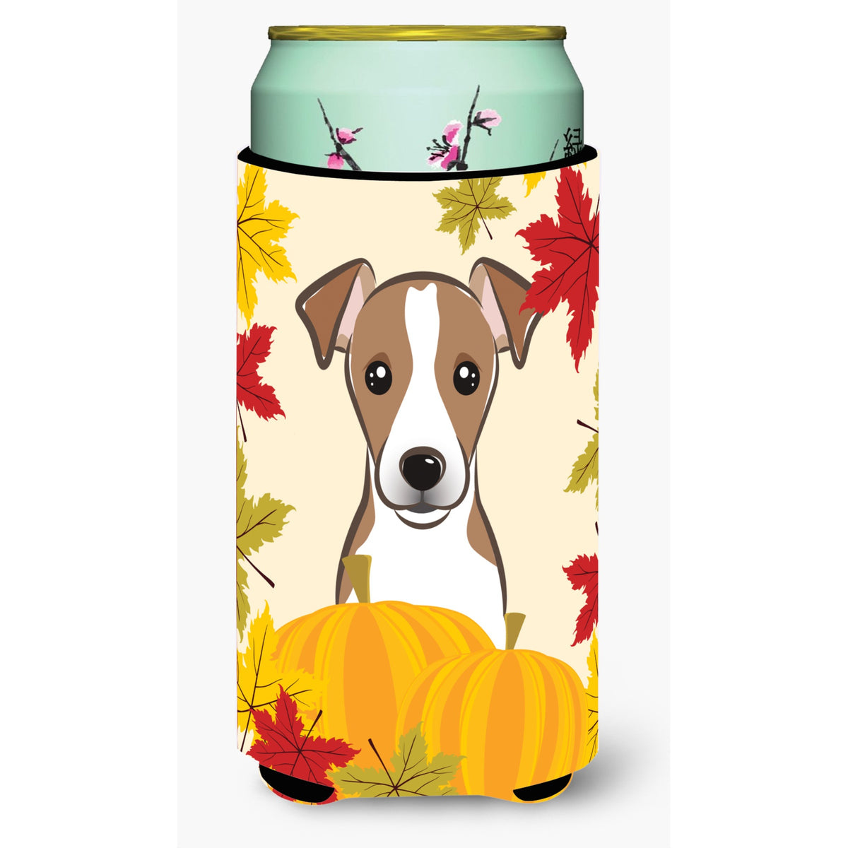Caroline'S Treasures Bb2066Tbc Jack Russell Terrier Thanksgiving Tall Boy Hugger Koozie, Multicolor