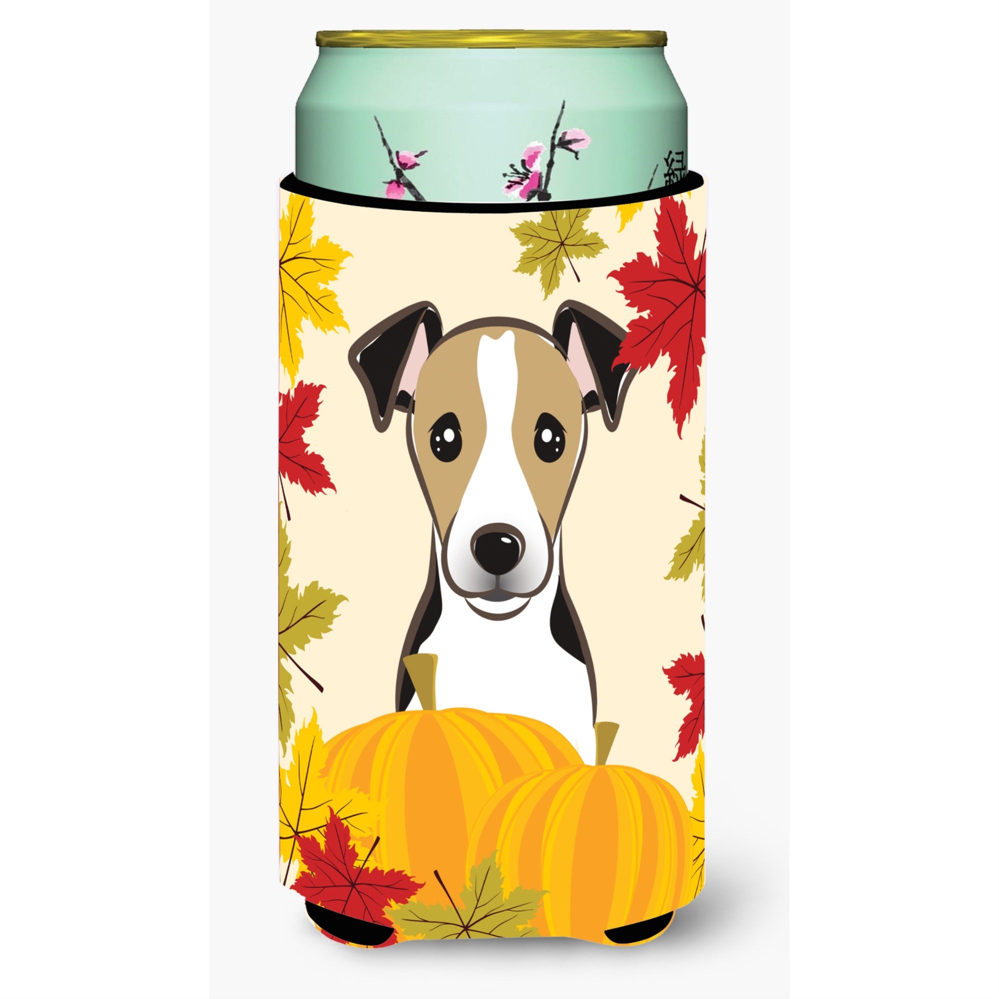 Caroline'S Treasures Bb2067Tbc Jack Russell Terrier Thanksgiving Tall Boy Hugger Koozie, Multicolor
