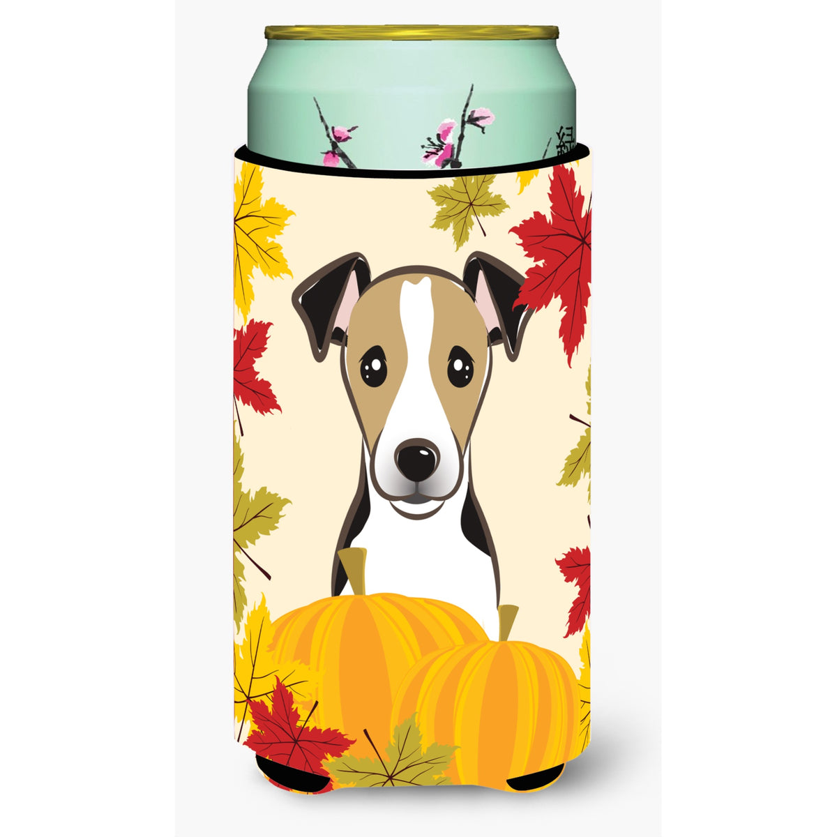Caroline'S Treasures Bb2067Tbc Jack Russell Terrier Thanksgiving Tall Boy Hugger Koozie, Multicolor
