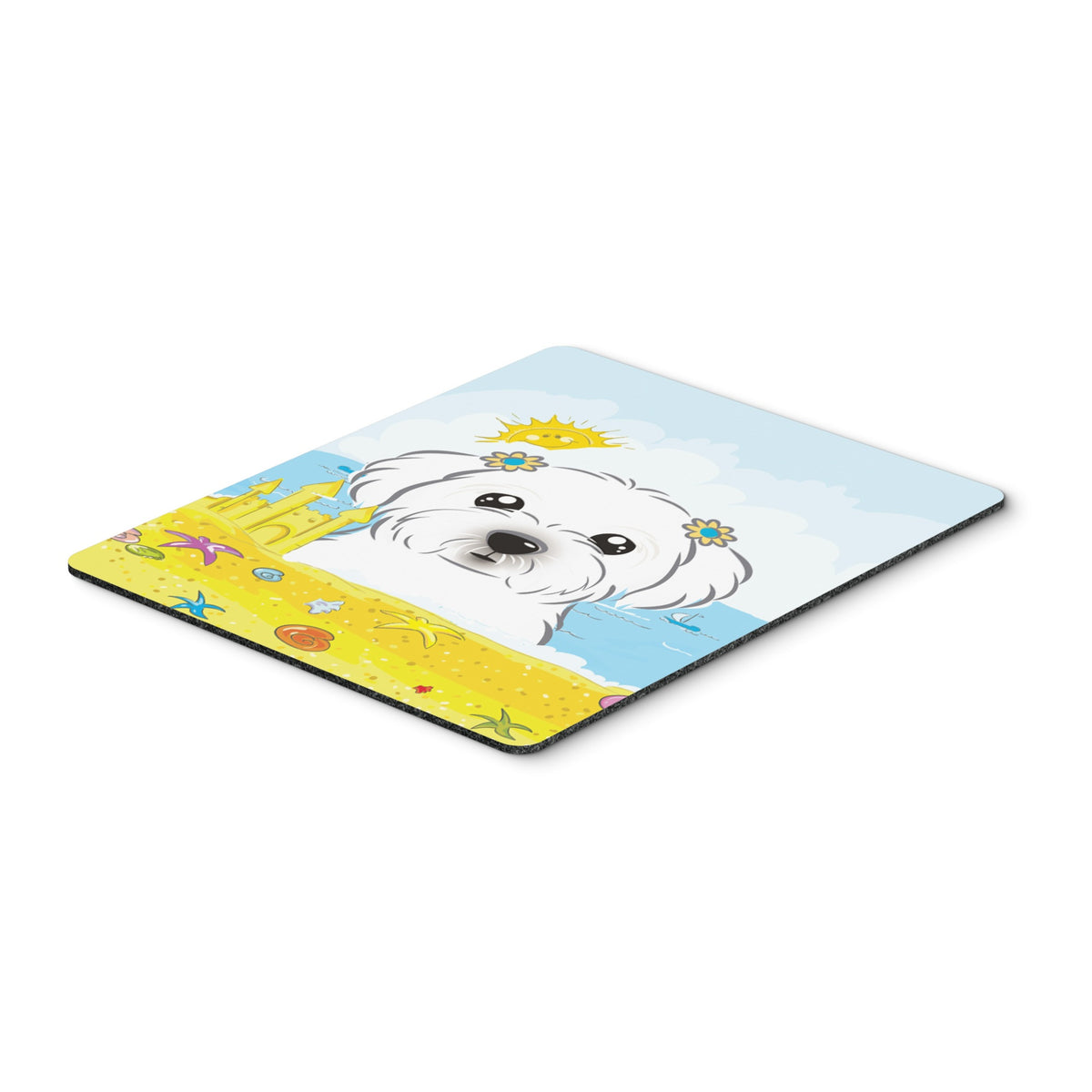 Caroline'S Treasures Maltese Summer Beach Mouse Pad, Hot Pad Or Trivet, Multicolor (Bb2076Mp)