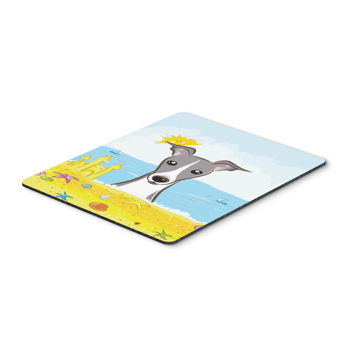 Caroline'S Treasures Italian Greyhound Summer Beach Mouse Pad, Hot Pad Or Trivet, Multicolor (Bb2104Mp)