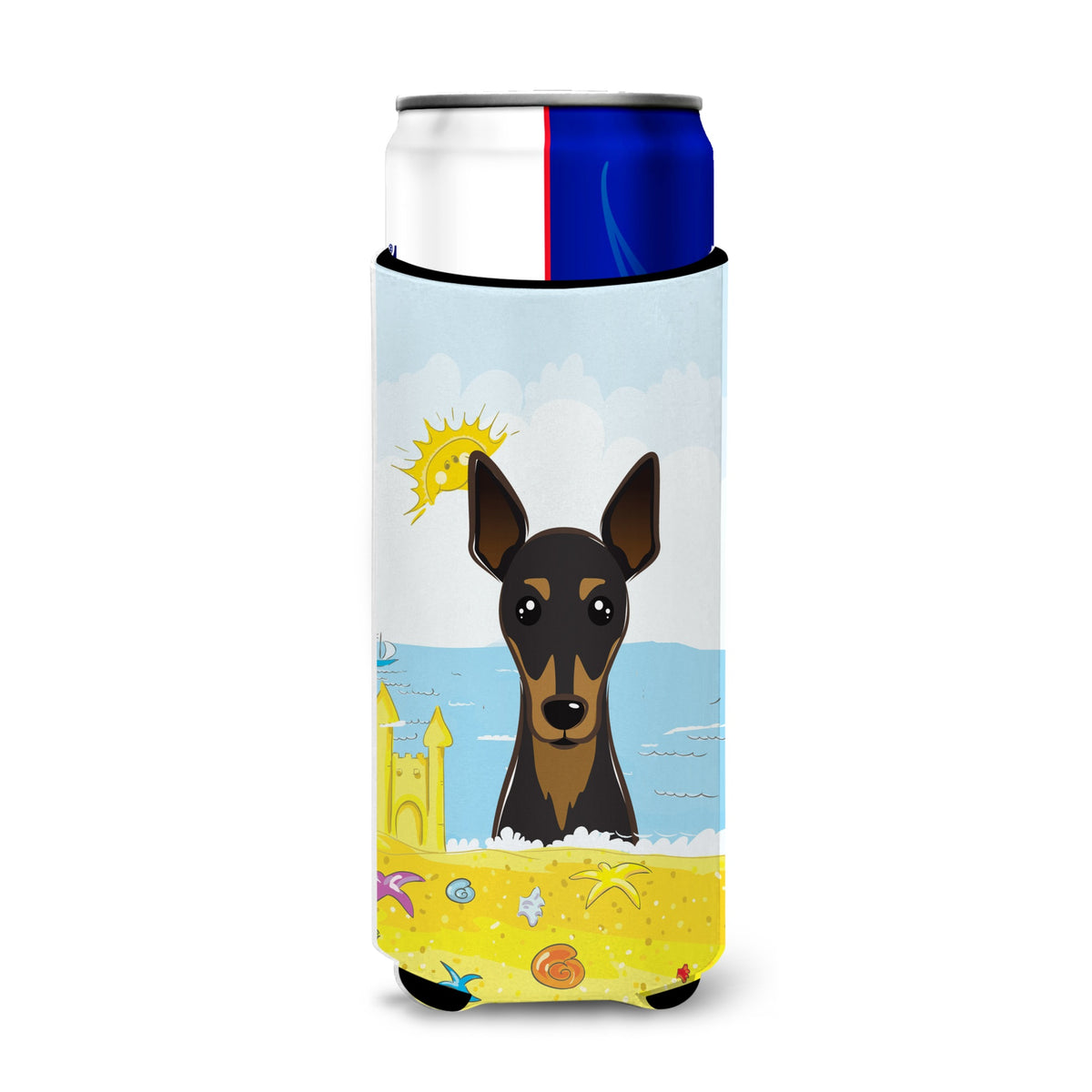Caroline'S Treasures Bb2108Muk Min Pin Summer Beach Michelob Ultra For Slim Cans, Multicolor