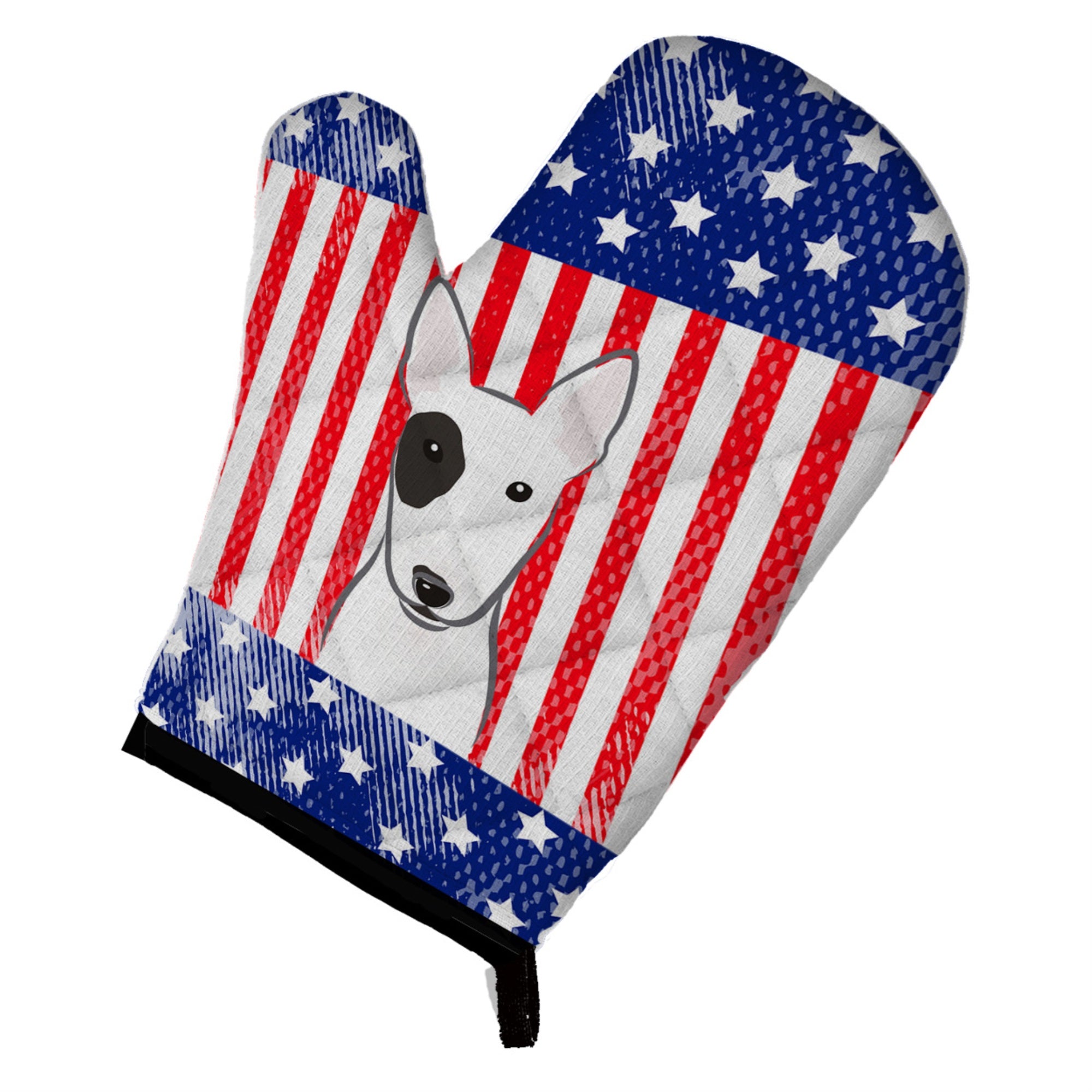 Caroline'S Treasures Bb2139Ovmt American Flag And Bull Terrier Oven Mitt, 12 By 8.5, Multicolor