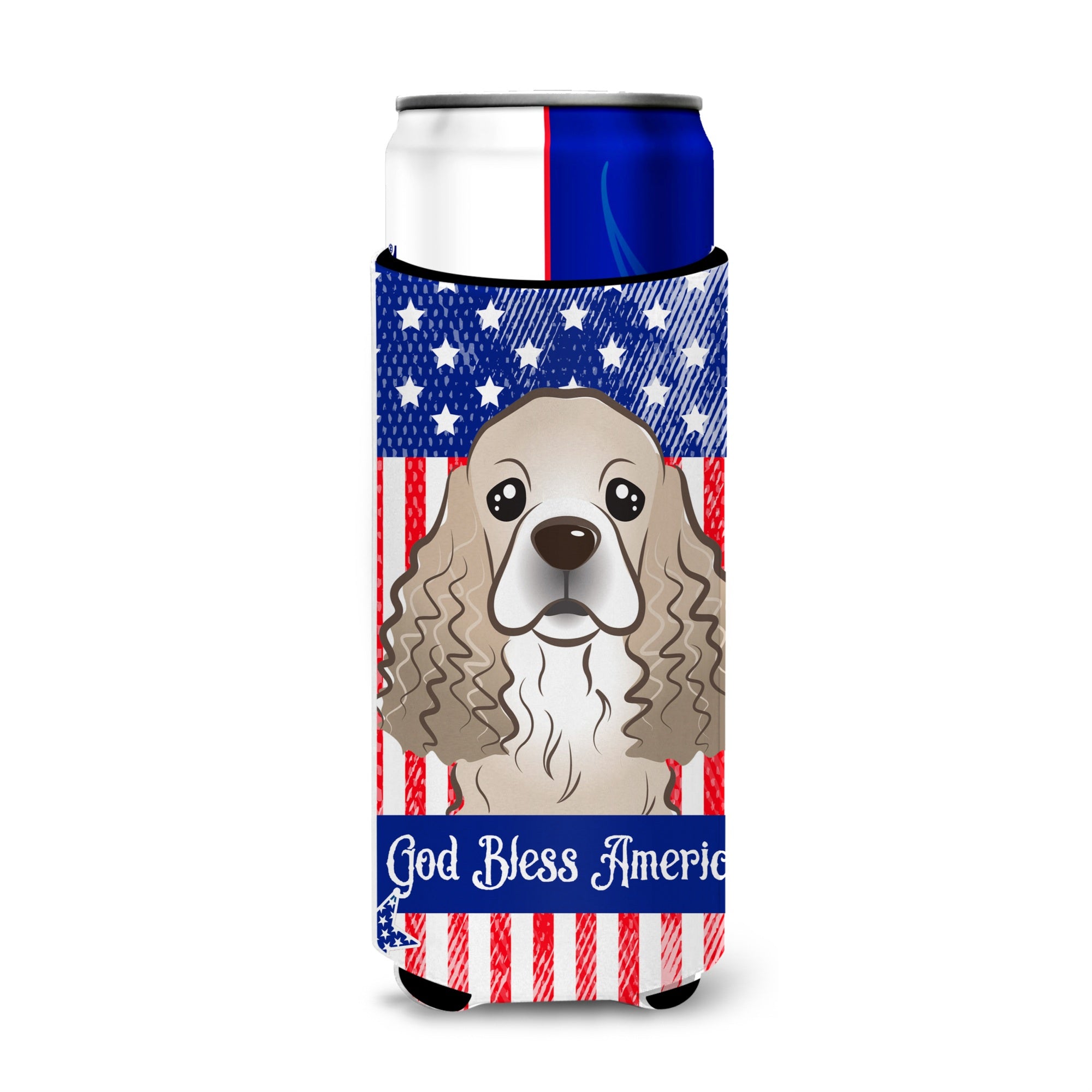 Caroline'S Treasures Bb2146Muk Cocker Spaniel Michelob Ultra Koozies For Slim Cans, Multicolor
