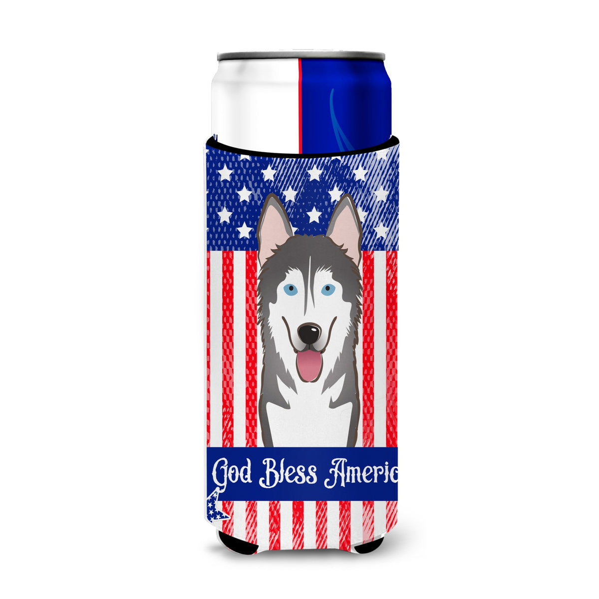 Caroline'S Treasures Bb2148Muk Alaskan Malamute Michelob Ultra Koozies For Slim Cans, Multicolor
