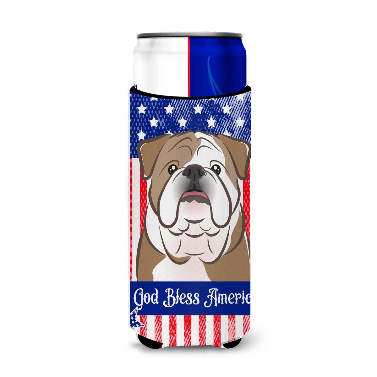 Caroline'S Treasures Bb2149Muk English Bulldog Michelob Ultra Koozies For Slim Cans, Multicolor