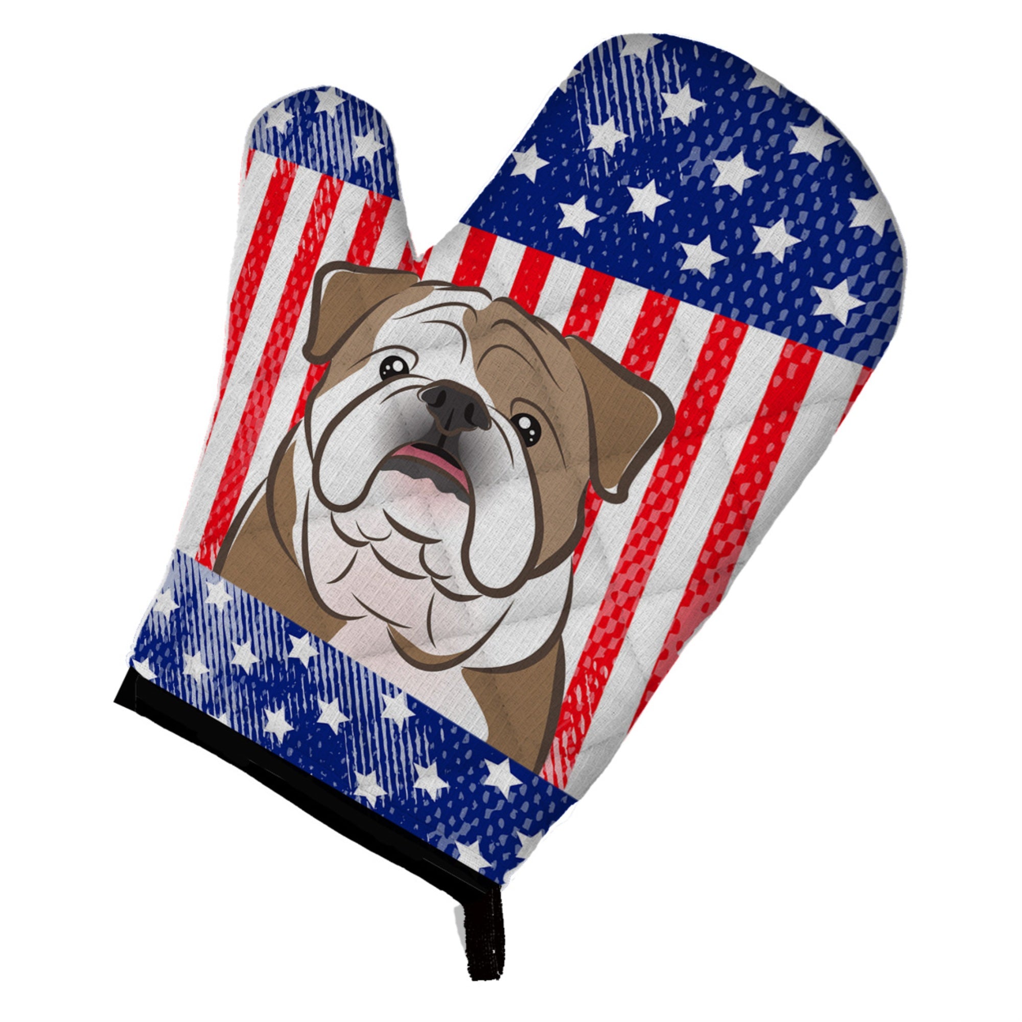 Caroline'S Treasures Bb2149Ovmt American Flag And English Bulldog Oven Mitt, 12 By 8.5, Multicolor