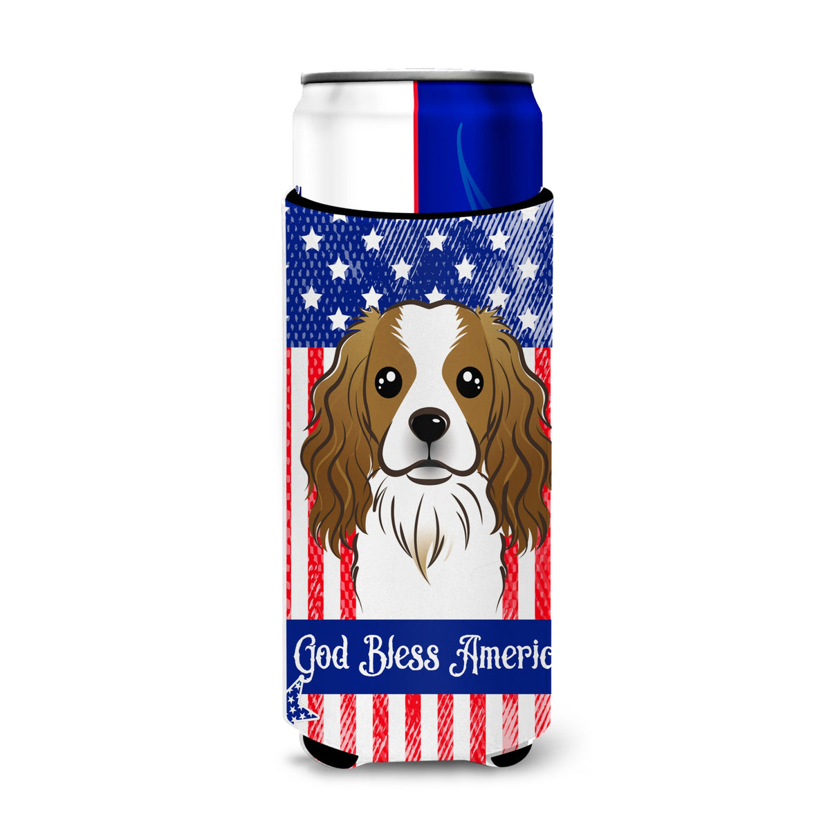 Caroline'S Treasures Bb2154Muk Cavalier Spaniel Michelob Ultra Koozies For Slim Cans, Multicolor