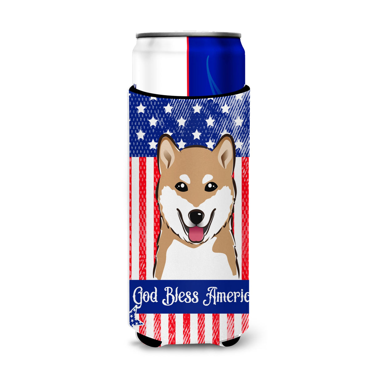 Caroline'S Treasures Bb2155Muk Shiba Inu Michelob Ultra Koozies For Slim Cans, Multicolor