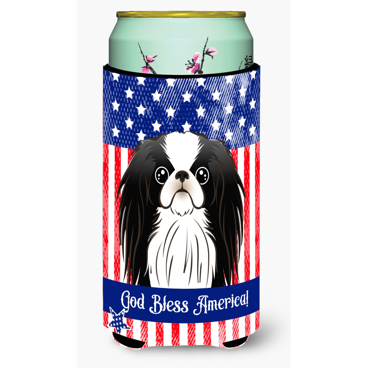 Caroline'S Treasures Bb2160Tbc Japanese Chin Tall Boy Hugger Koozie, Multicolor