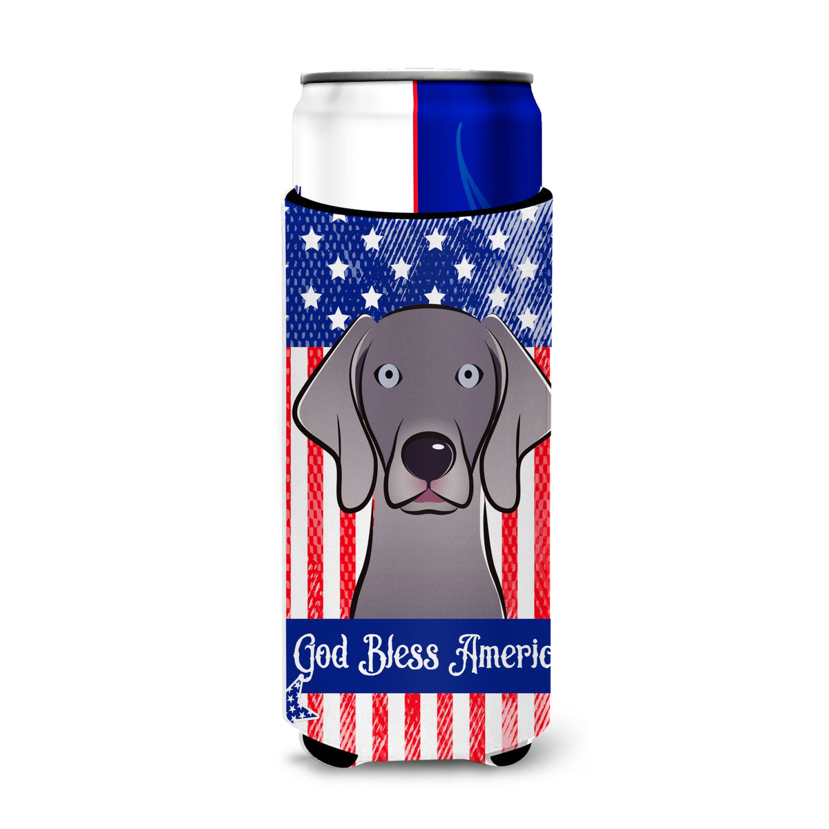 Caroline'S Treasures Bb2161Muk Weimaraner Michelob Ultra Koozies For Slim Cans, Multicolor
