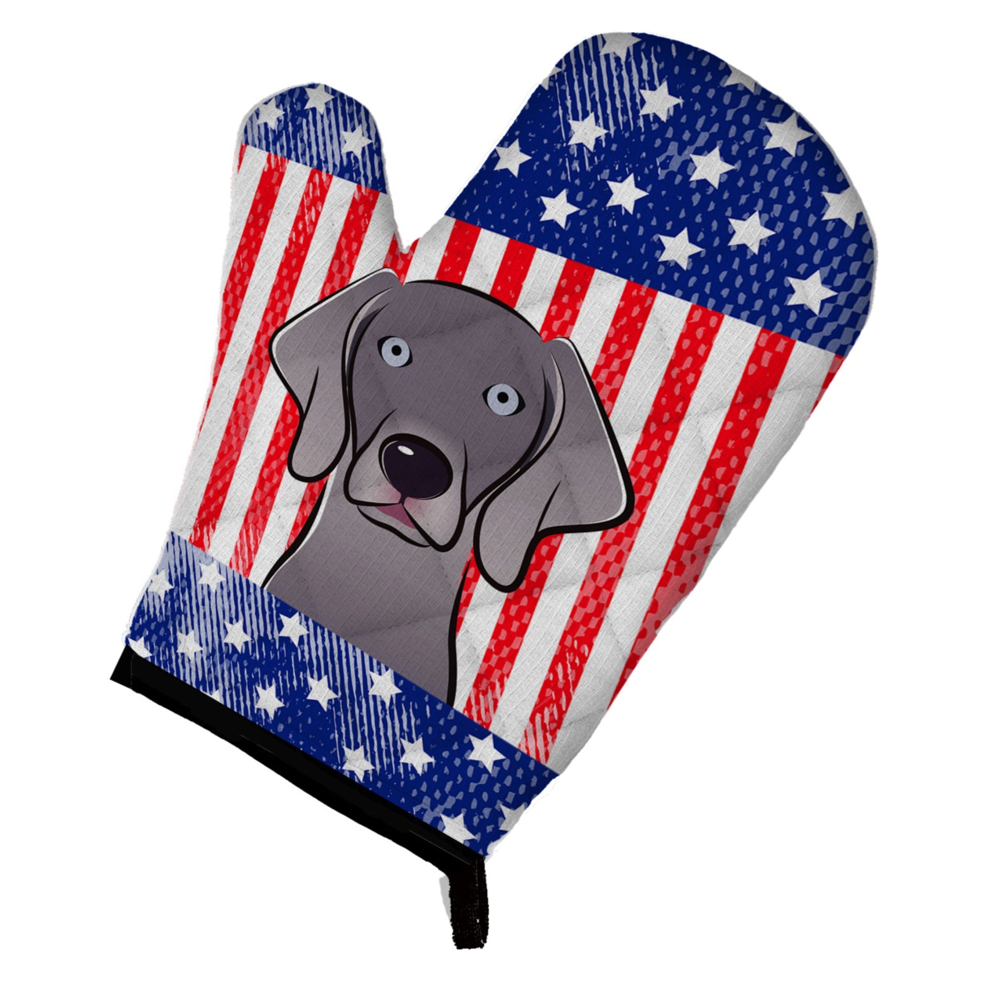 Caroline'S Treasures Bb2161Ovmt American Flag And Weimaraner Oven Mitt, 12 By 8.5, Multicolor