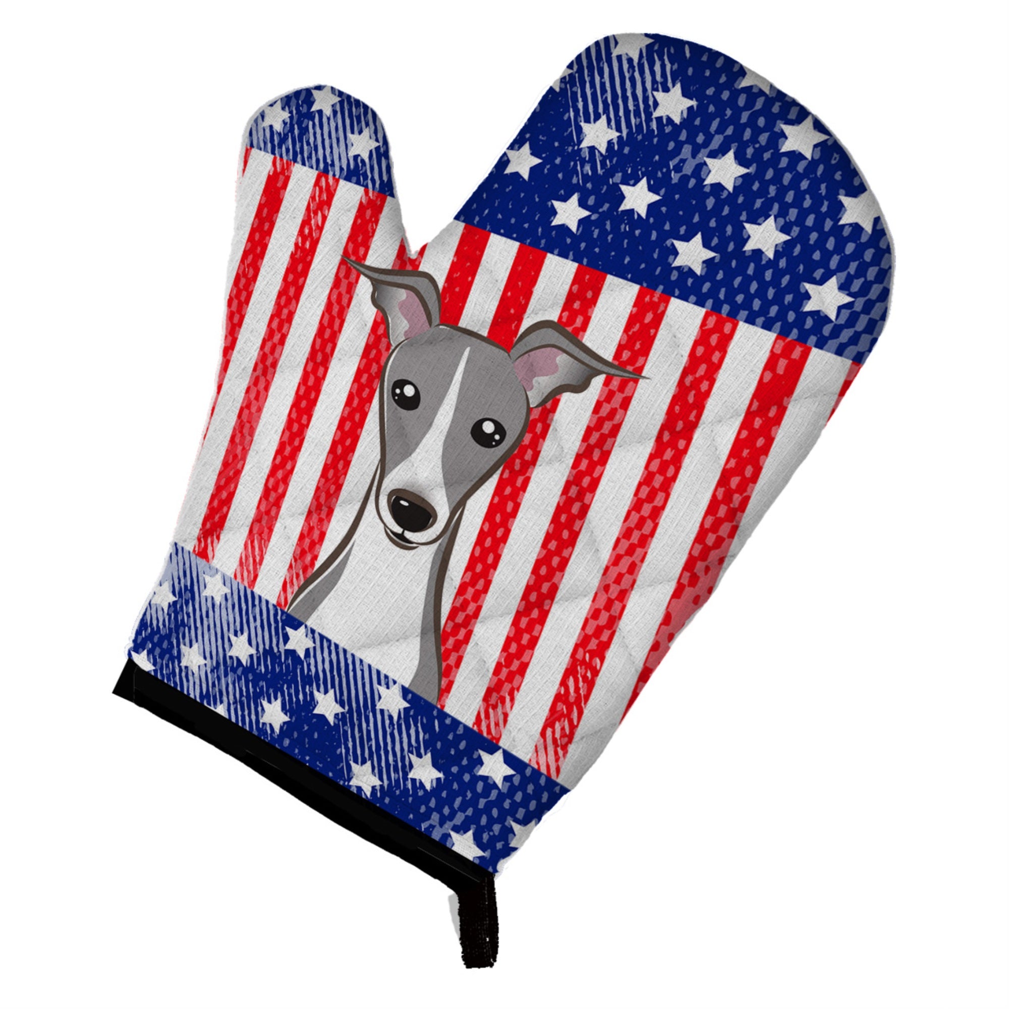 Caroline'S Treasures Bb2166Ovmt American Flag And Italian Greyhound Oven Mitt, 12 By 8.5, Multicolor