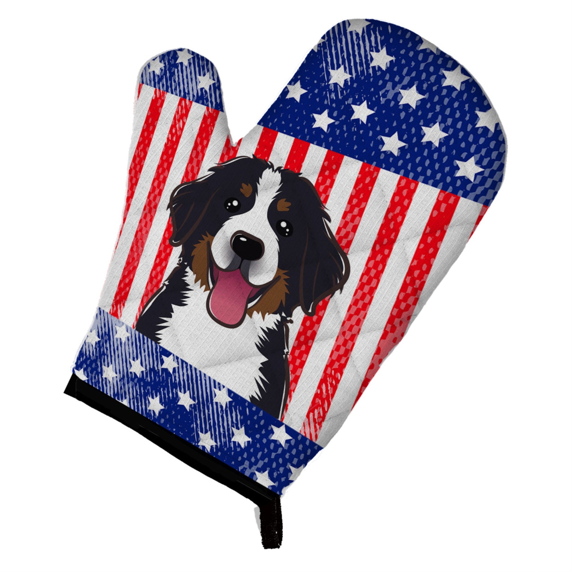 Caroline'S Treasures Bb2167Ovmt American Flag And Bernese Mountain Dog Oven Mitt, 12 By 8.5, Multicolor