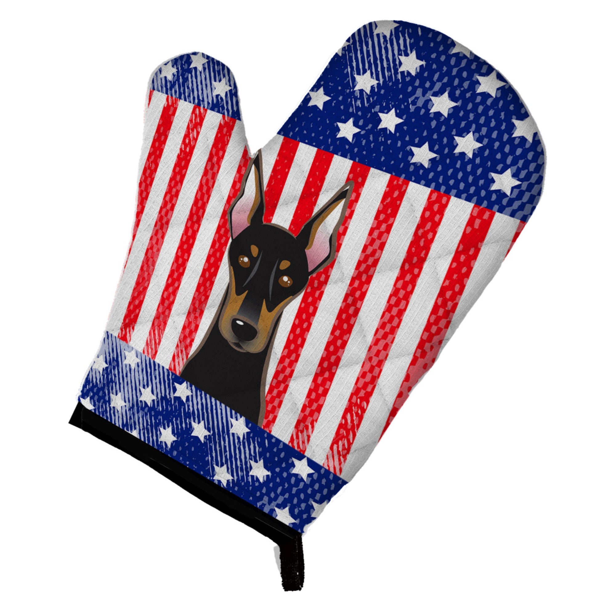 Caroline'S Treasures Bb2175Ovmt American Flag And Doberman Oven Mitt, 12 By 8.5, Multicolor