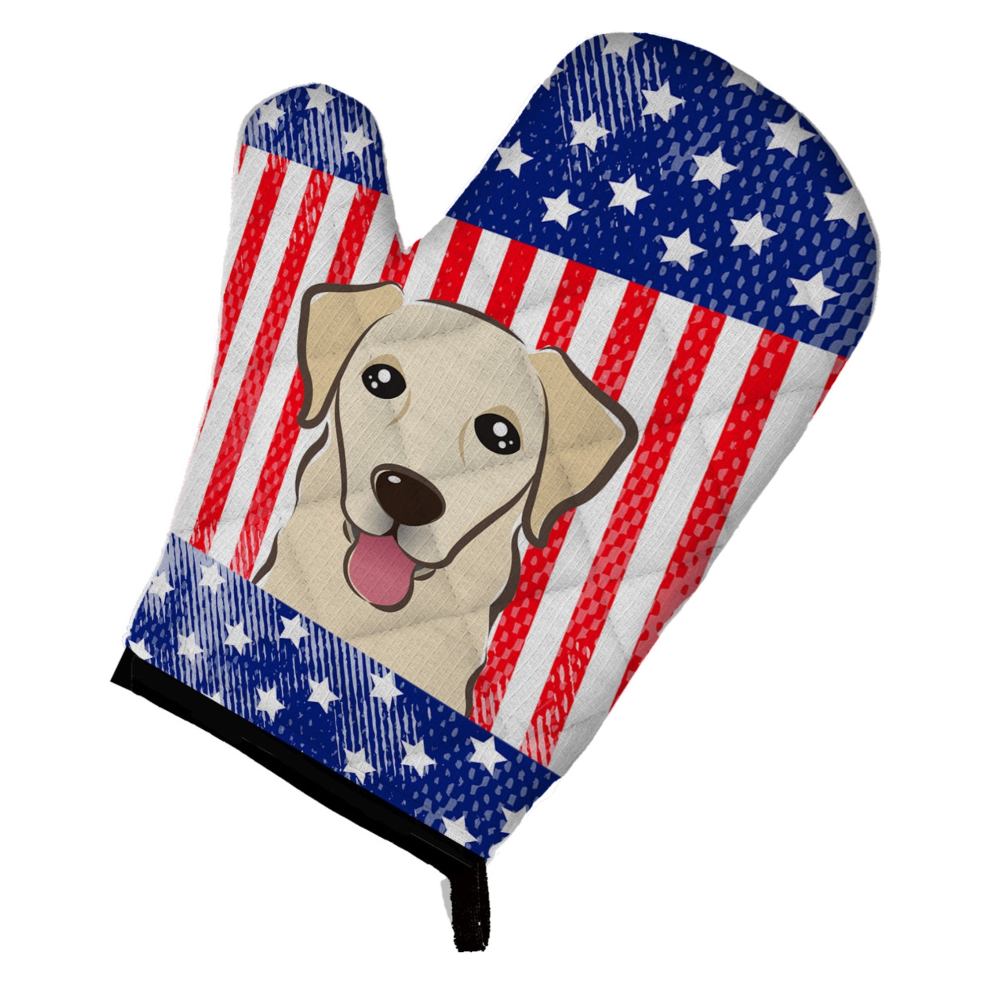 Caroline'S Treasures Bb2182Ovmt American Flag And Golden Retriever Oven Mitt, 12 By 8.5, Multicolor
