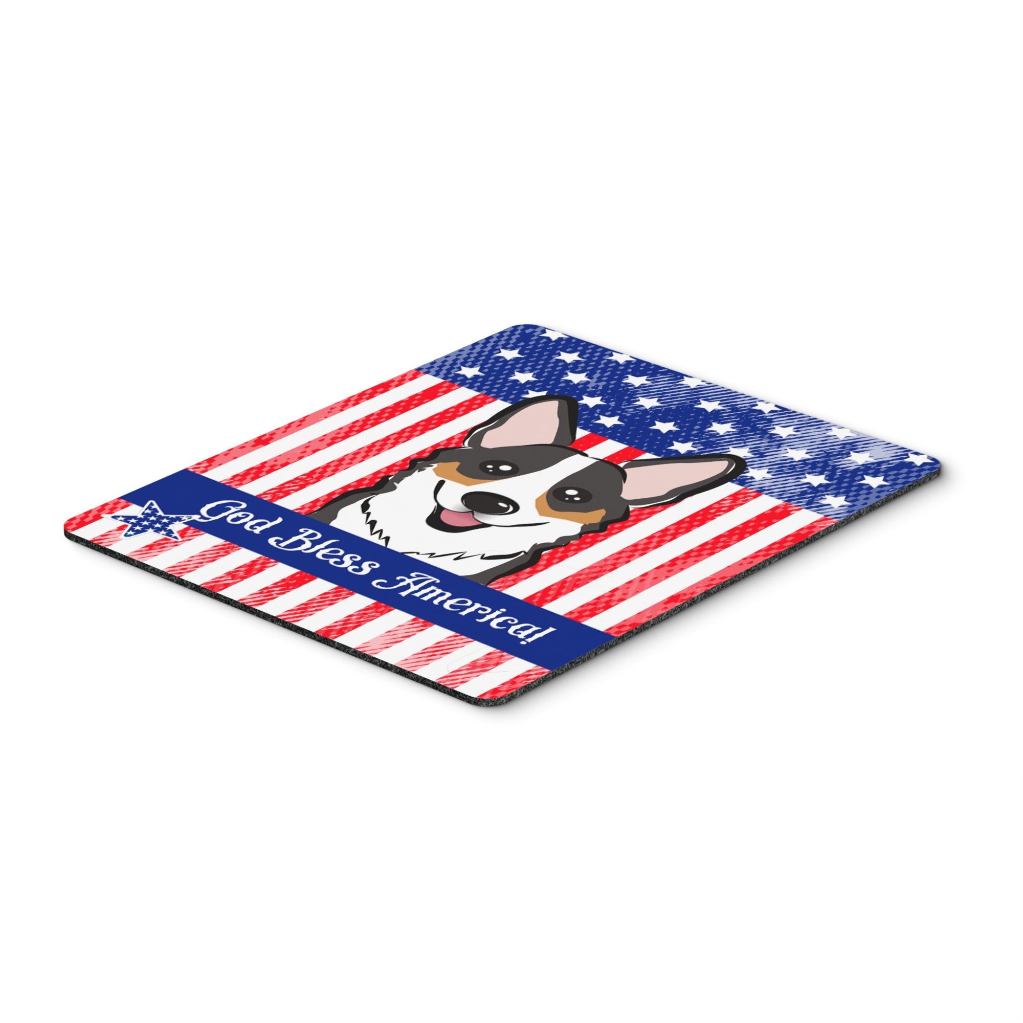 Caroline'S Treasures God Bless American Flag With Tricolor Corgi Mouse/Hot Pad Or Trivet (Bb2185Mp)