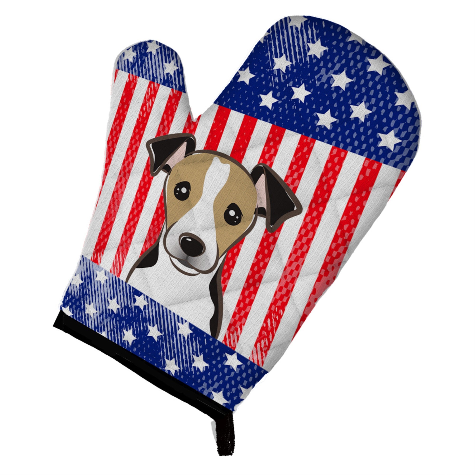 Caroline'S Treasures Bb2191Ovmt American Flag And Jack Russell Terrier Oven Mitt, 12 By 8.5, Multicolor