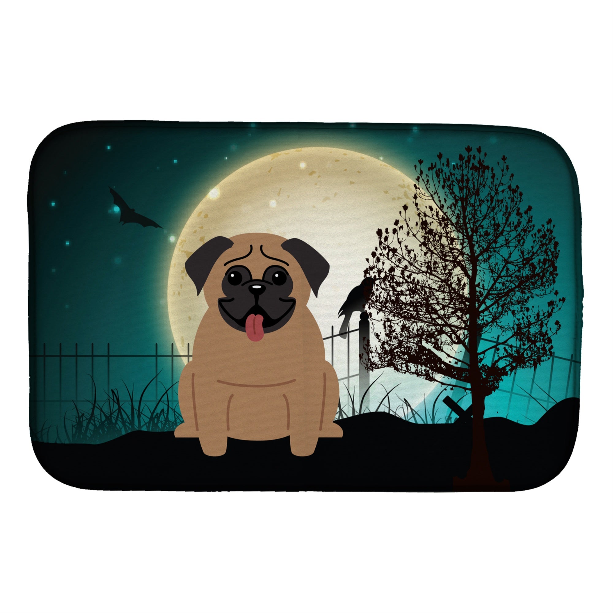 Caroline'S Treasures Bb2195Ddm Dish Drying Mat, 14 X 21, Halloween