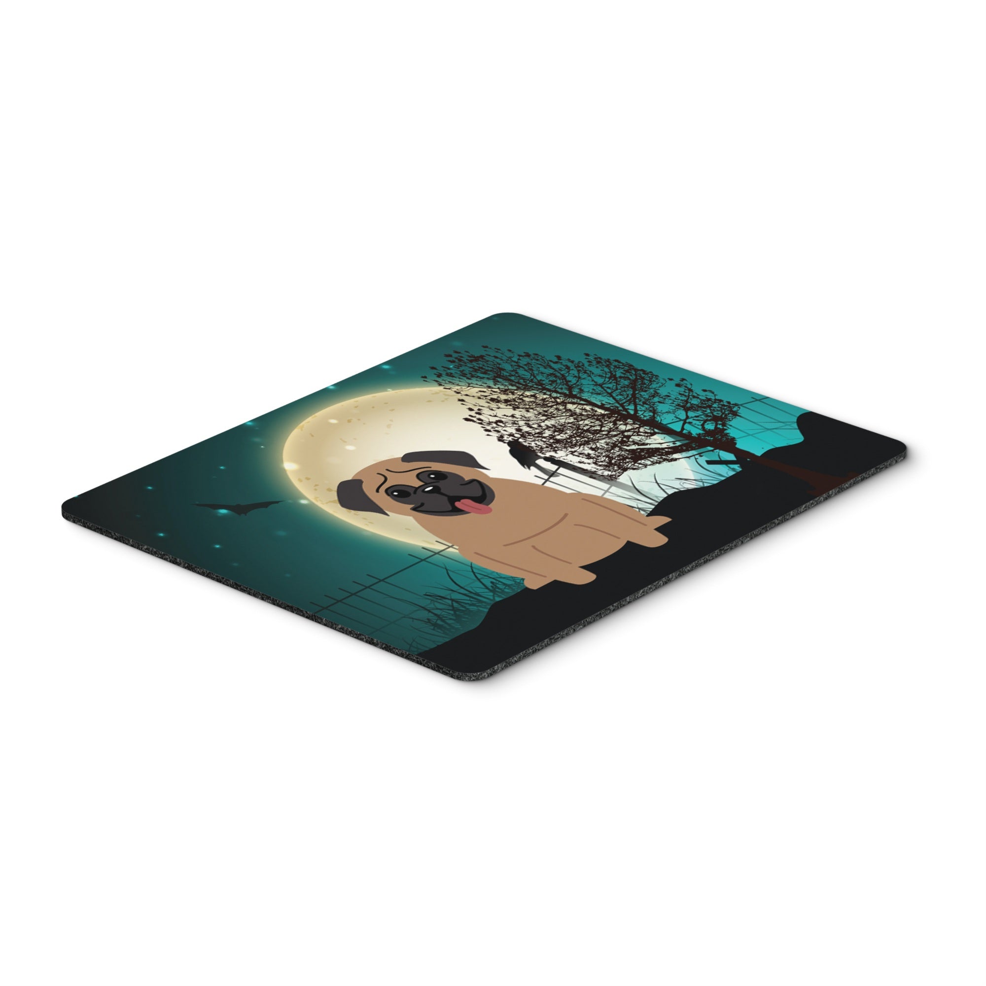 Caroline'S Treasures Halloween Scary Pug Brown Mouse Pad, Hot Pad Or Trivet , Multicolor, 7.75X9.25 (Bb2195Mp)