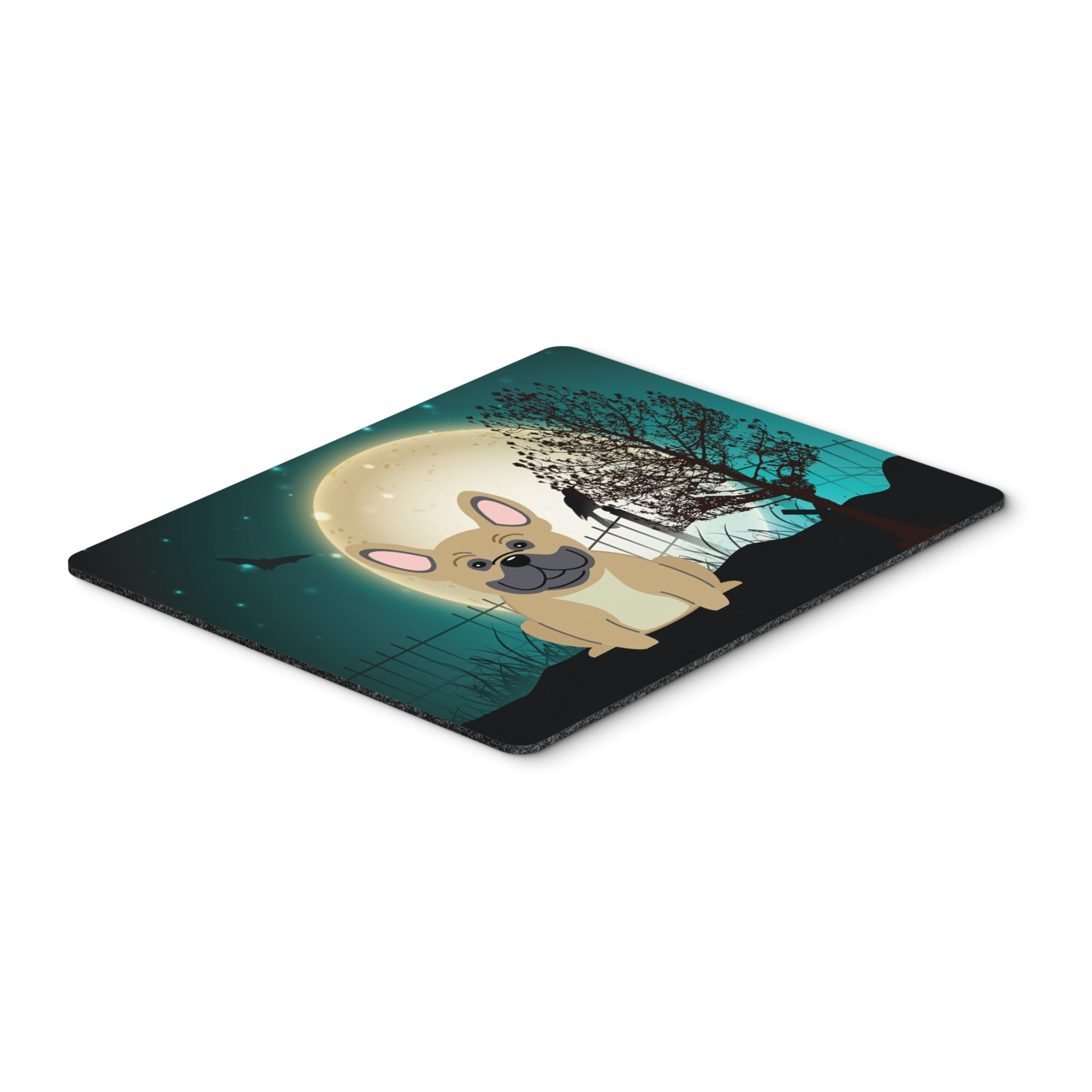 Caroline'S Treasures Halloween Scary French Bulldog Cream Mouse Pad,  Multicolor, 7.75X9.25 (Bb2200Mp)