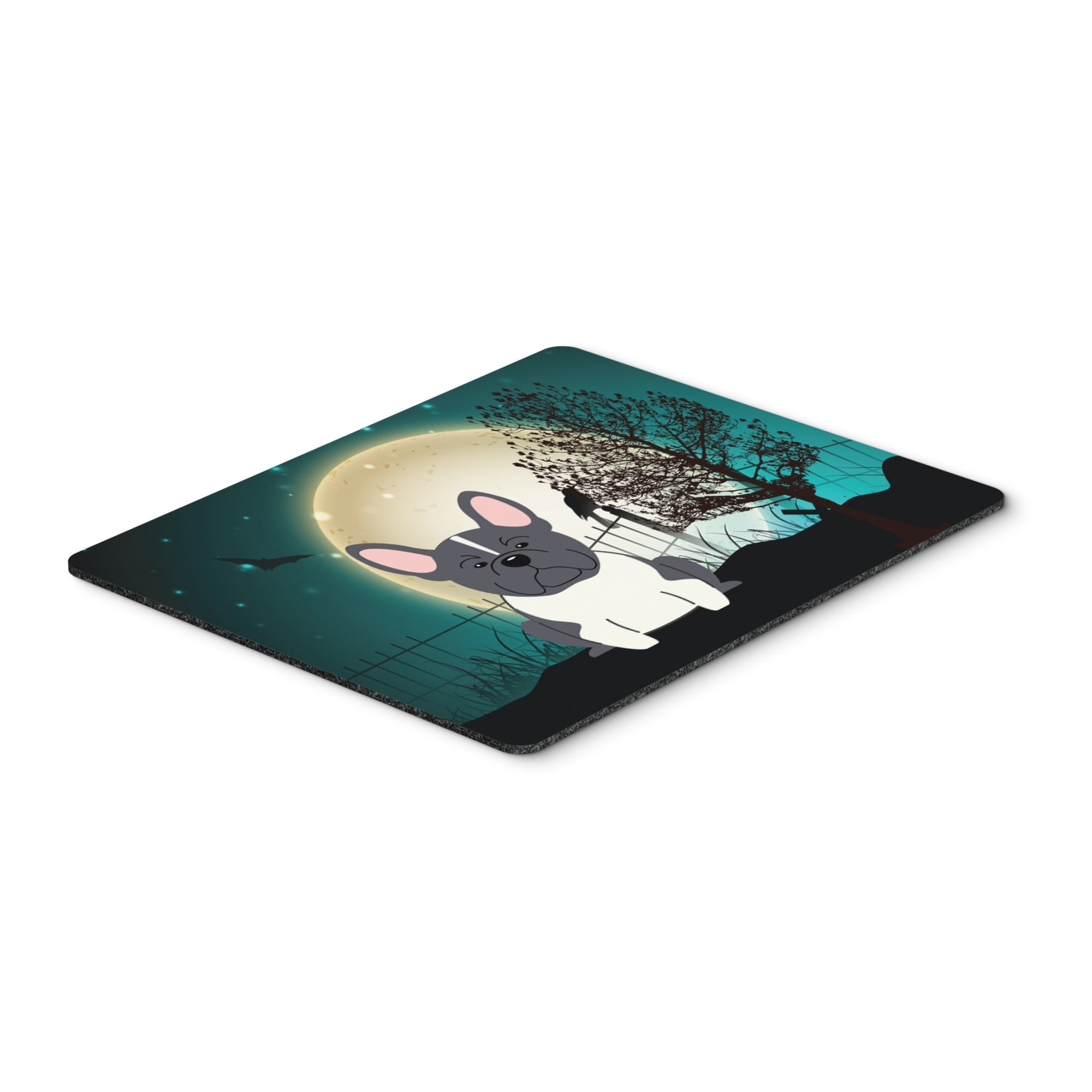 Caroline'S Treasures Halloween Scary French Bulldog Black White Mouse Pad,  Multicolor, 7.75X9.25 (Bb2202Mp)