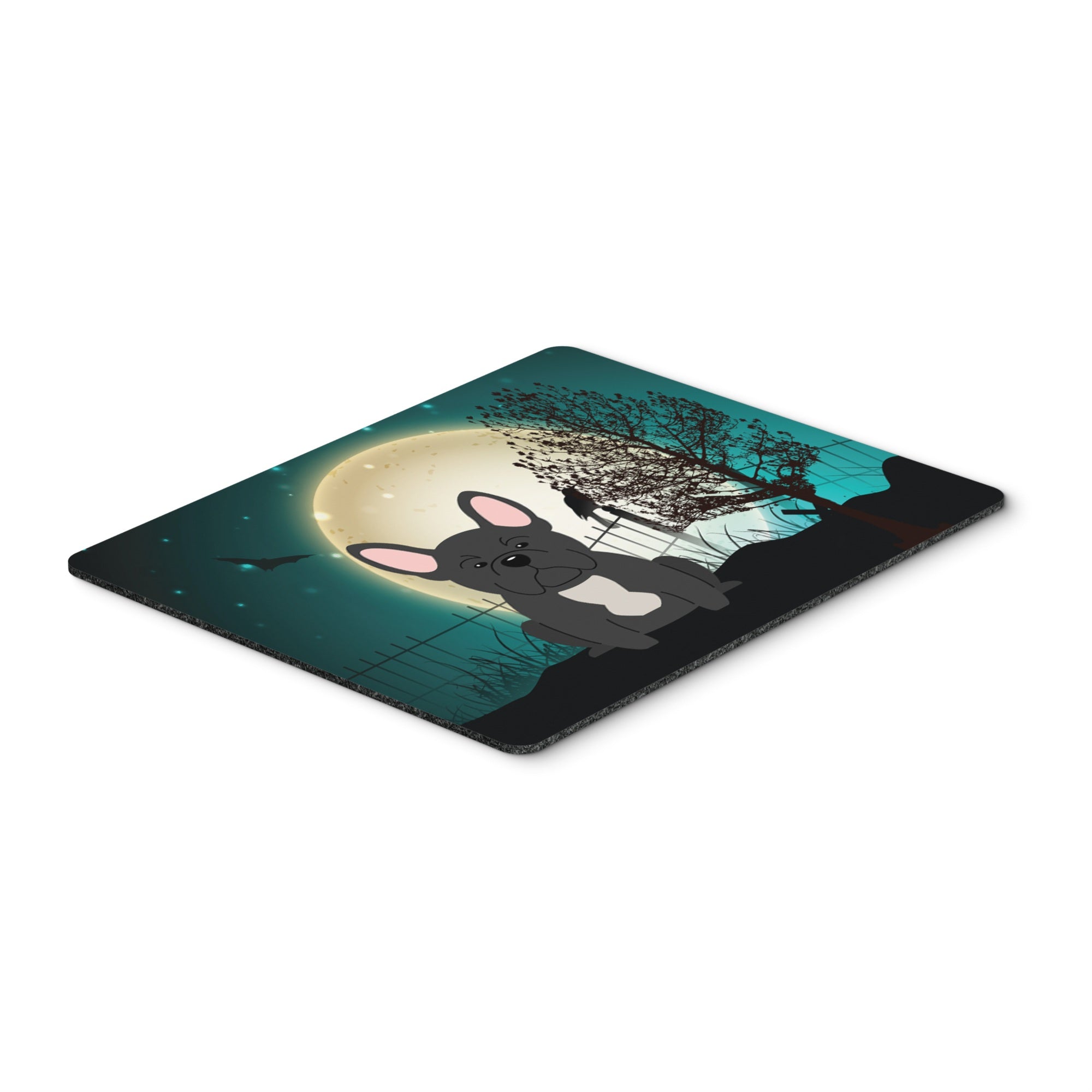 Caroline'S Treasures Halloween Scary French Bulldog Black Mouse Pad,  Multicolor, 7.75X9.25 (Bb2204Mp)