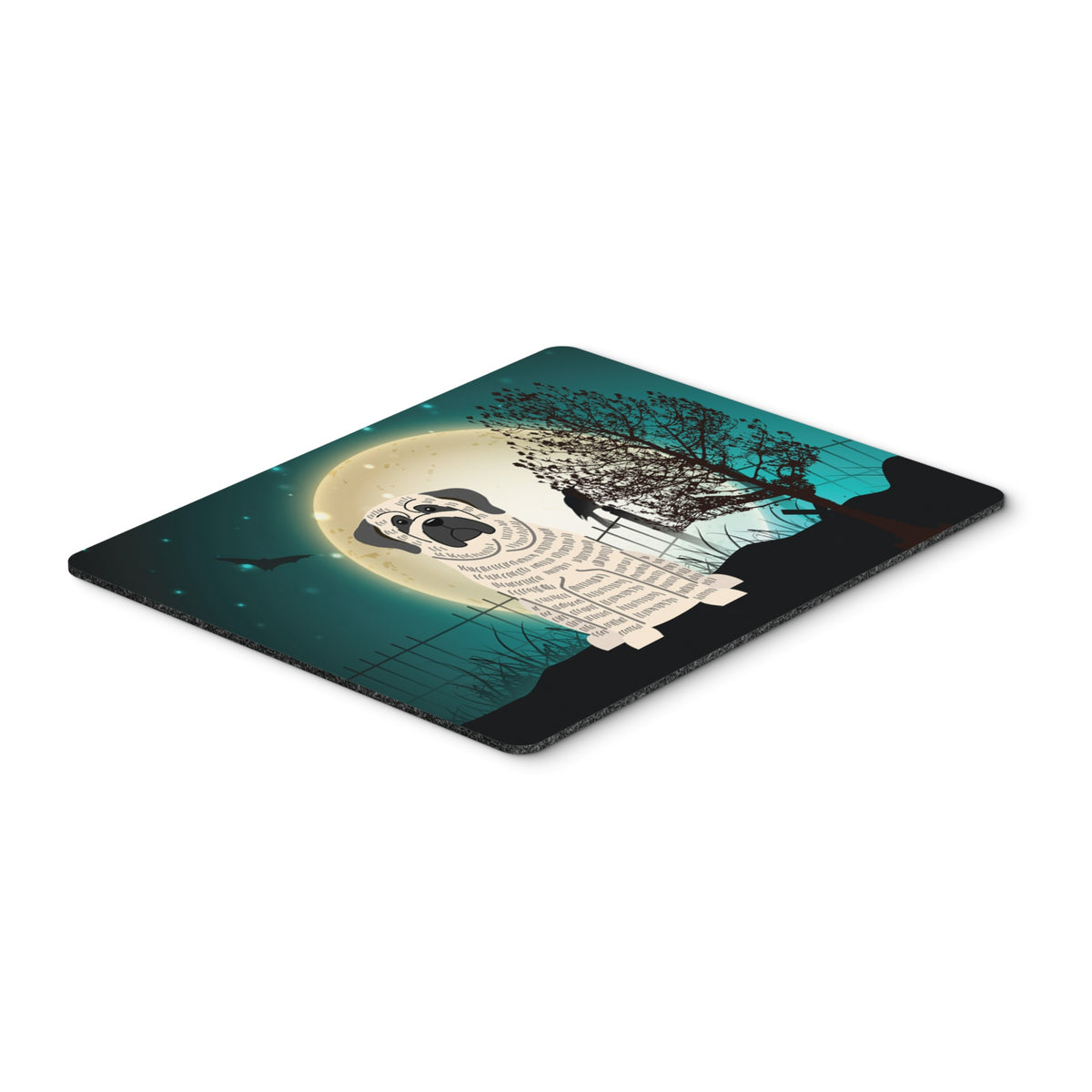 Caroline'S Treasures Halloween Scary Mastiff Brindle White Mouse Pad,  Multicolor, 7.75X9.25 (Bb2206Mp)
