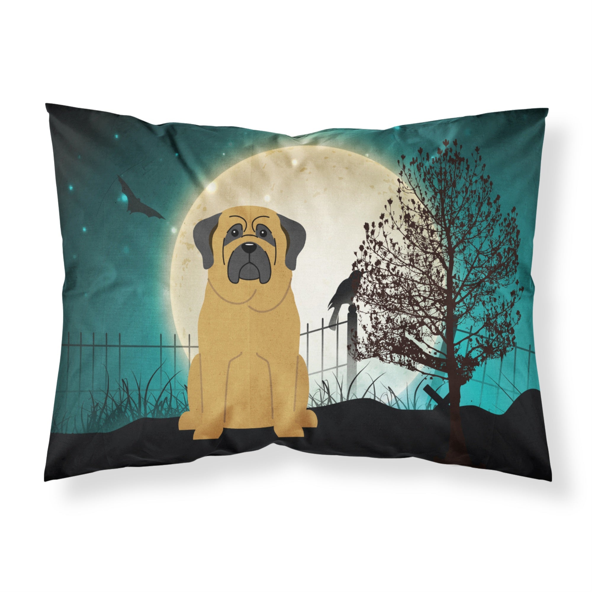 Caroline'S Treasures Halloween Scary Mastiff Fabric Standard Pillowcase Bb2208Pillowcase