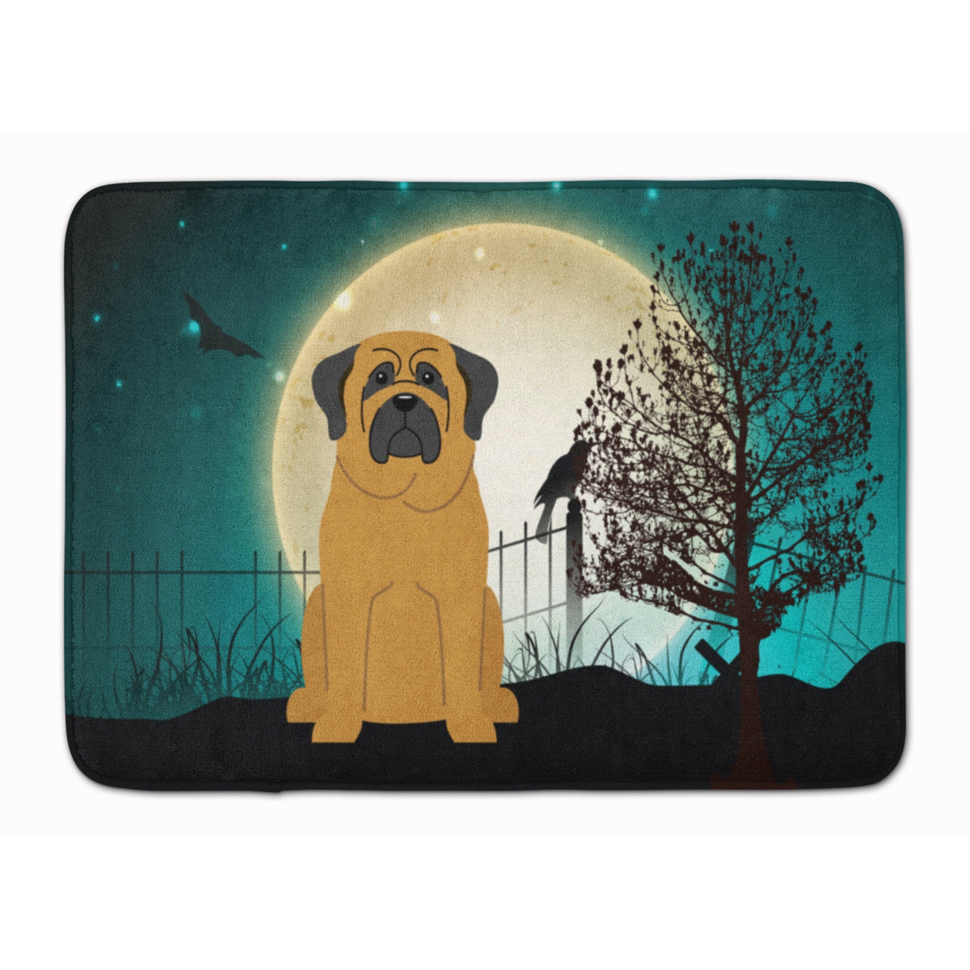 Caroline'S Treasures Halloween Scary Mastiff Floor Mat, 19 X 27, Multicolor