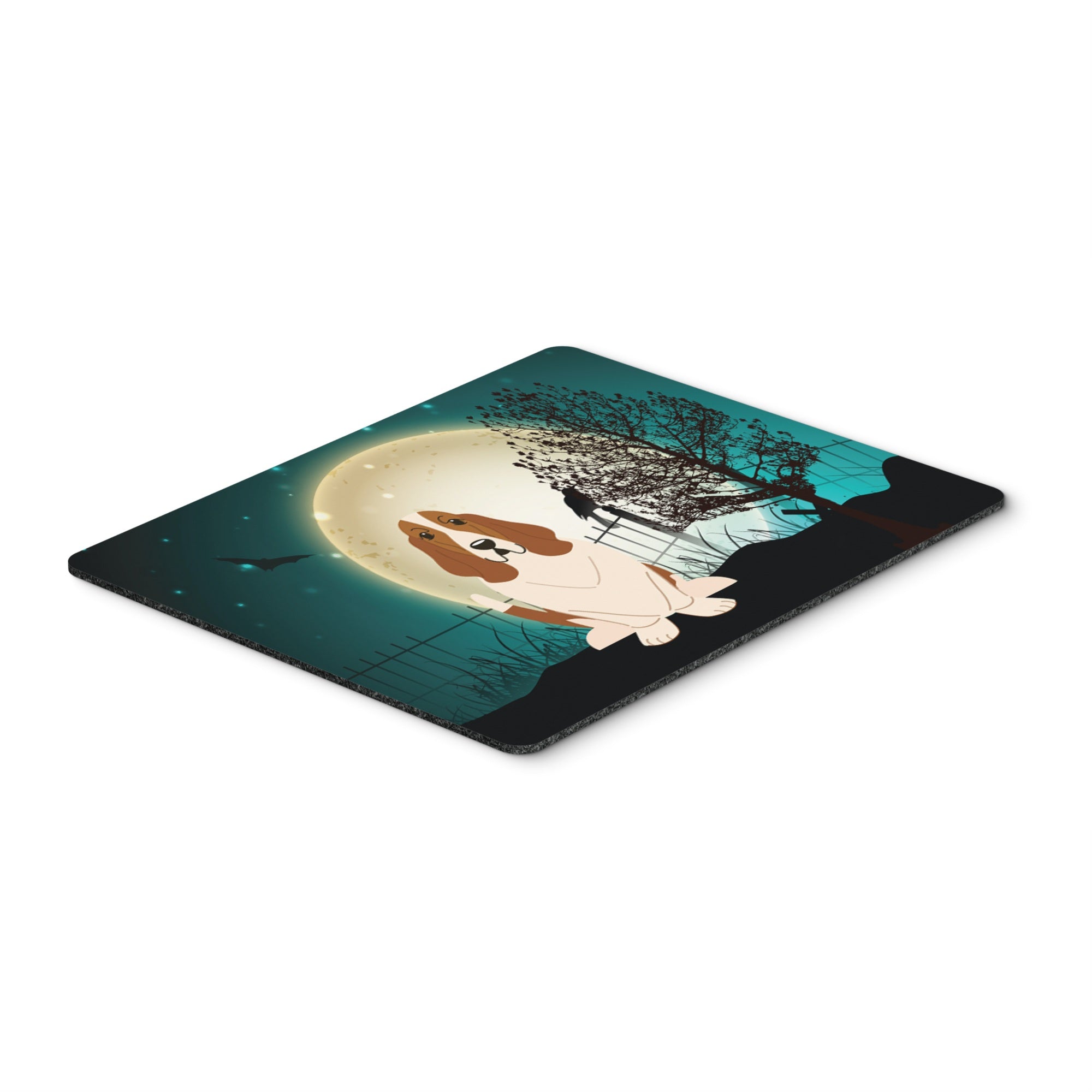 Caroline'S Treasures Halloween Scary Basset Hound Mouse Pad,  Multicolor, 7.75X9.25 (Bb2211Mp)