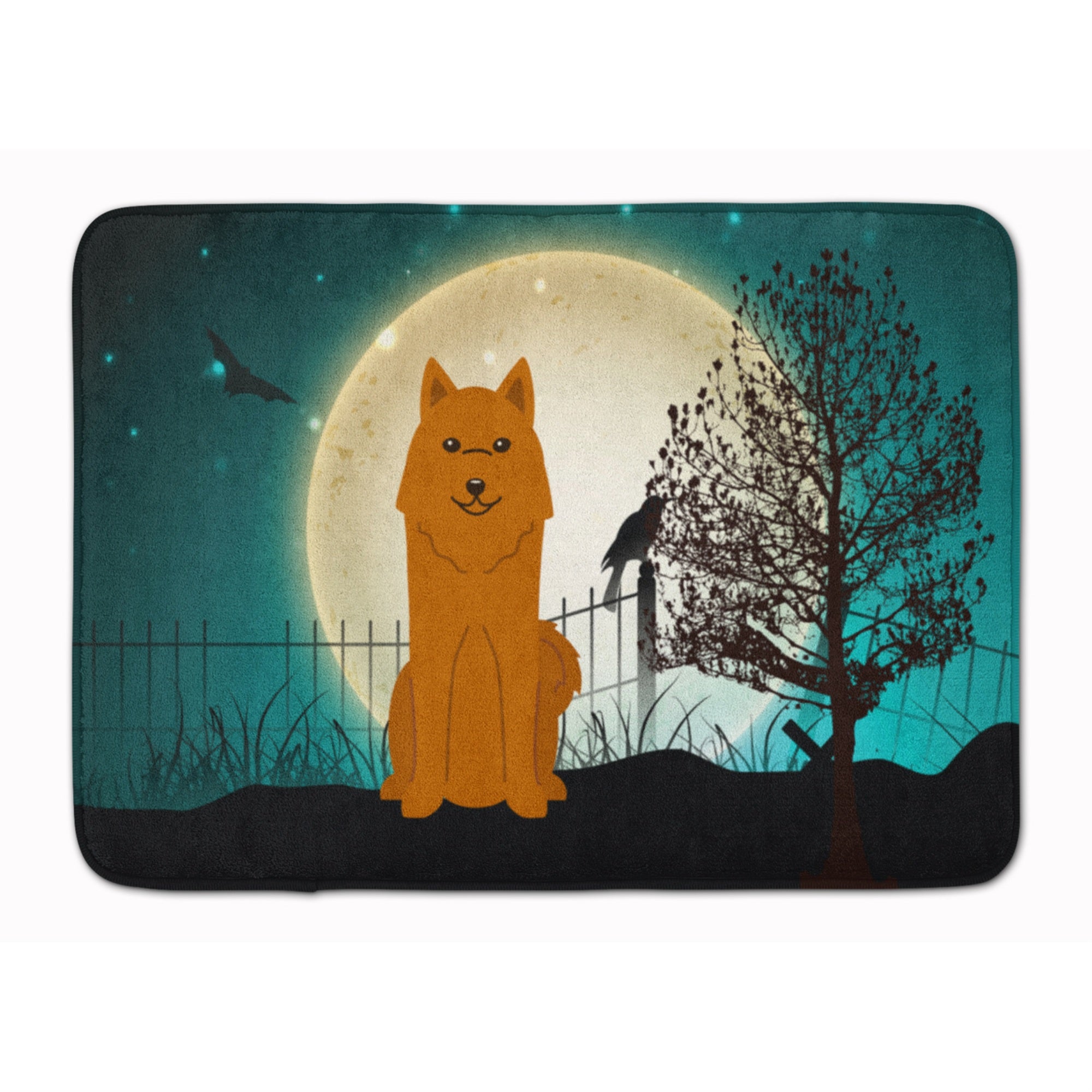 Caroline'S Treasures Halloween Scary Karelian Bear Dog Floor Mat, 19 X 27, Multicolor