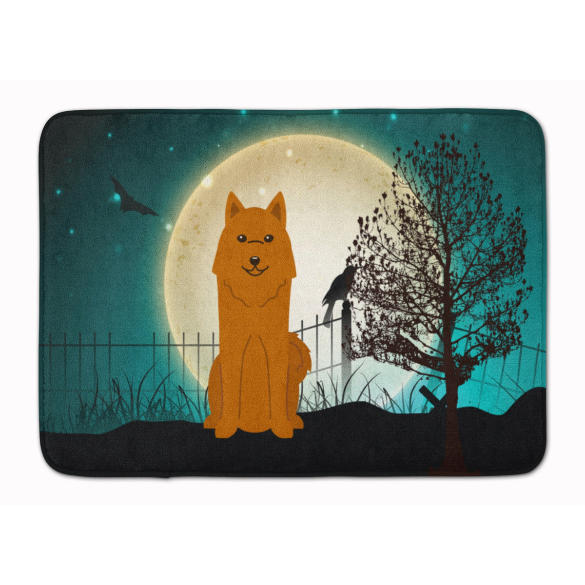 Caroline'S Treasures Halloween Scary Karelian Bear Dog Floor Mat, 19 X 27, Multicolor