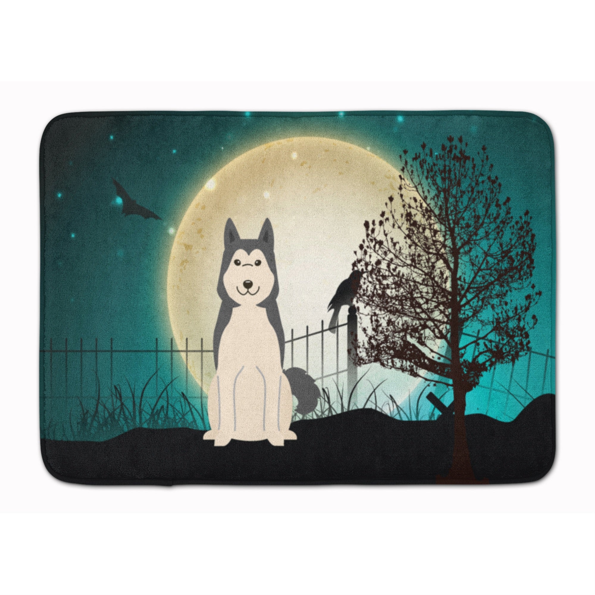Caroline'S Treasures Halloween West Siberian Laika Spitz Floor Mat, 19 X 27, Multicolor