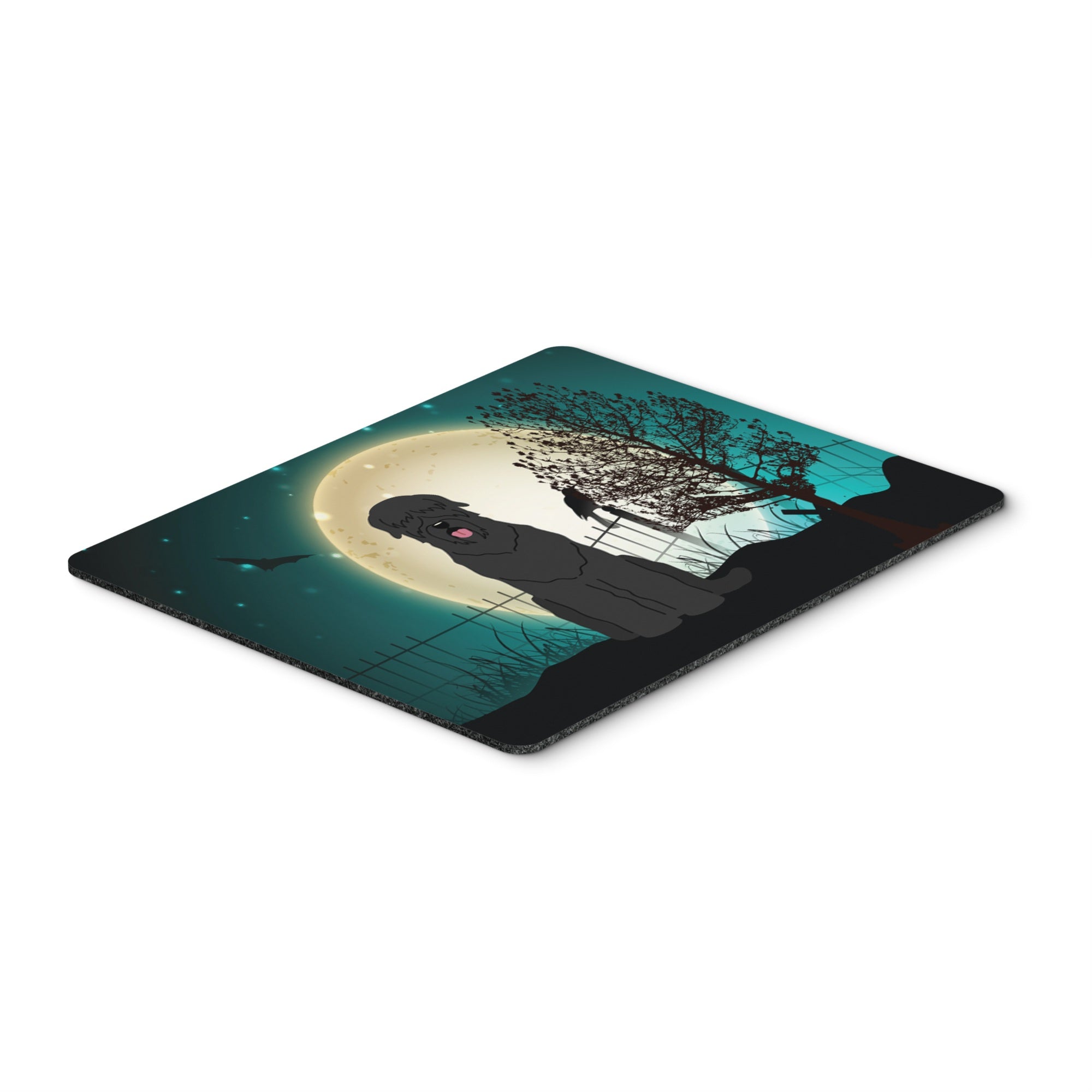 Caroline'S Treasures Halloween Scary Black Russian Terrier Mouse Pad,  Multicolor, 7.75X9.25 (Bb2216Mp)