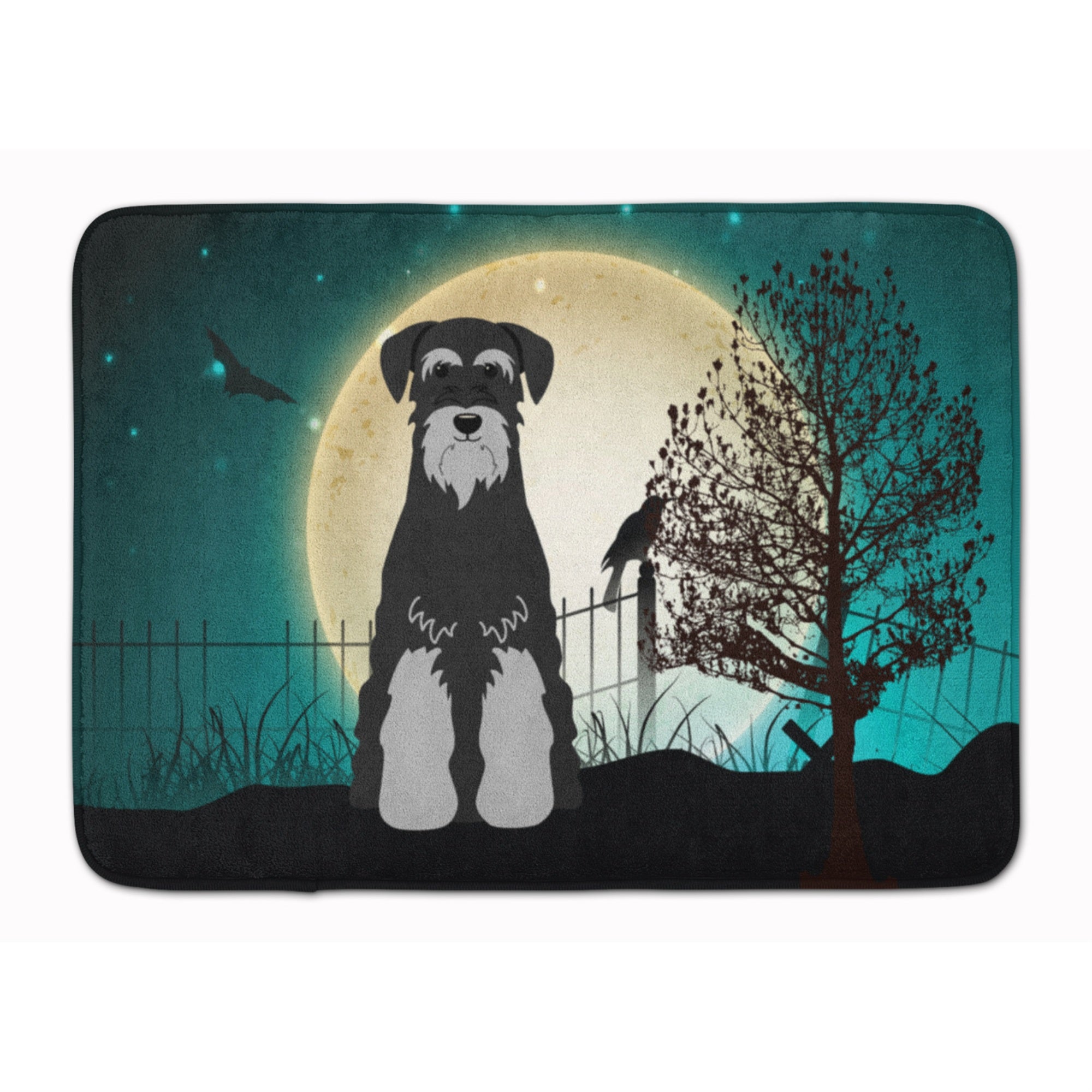 Caroline'S Treasures Halloween Standard Schnauzer Black Grey, 19 X 27, Multicolor