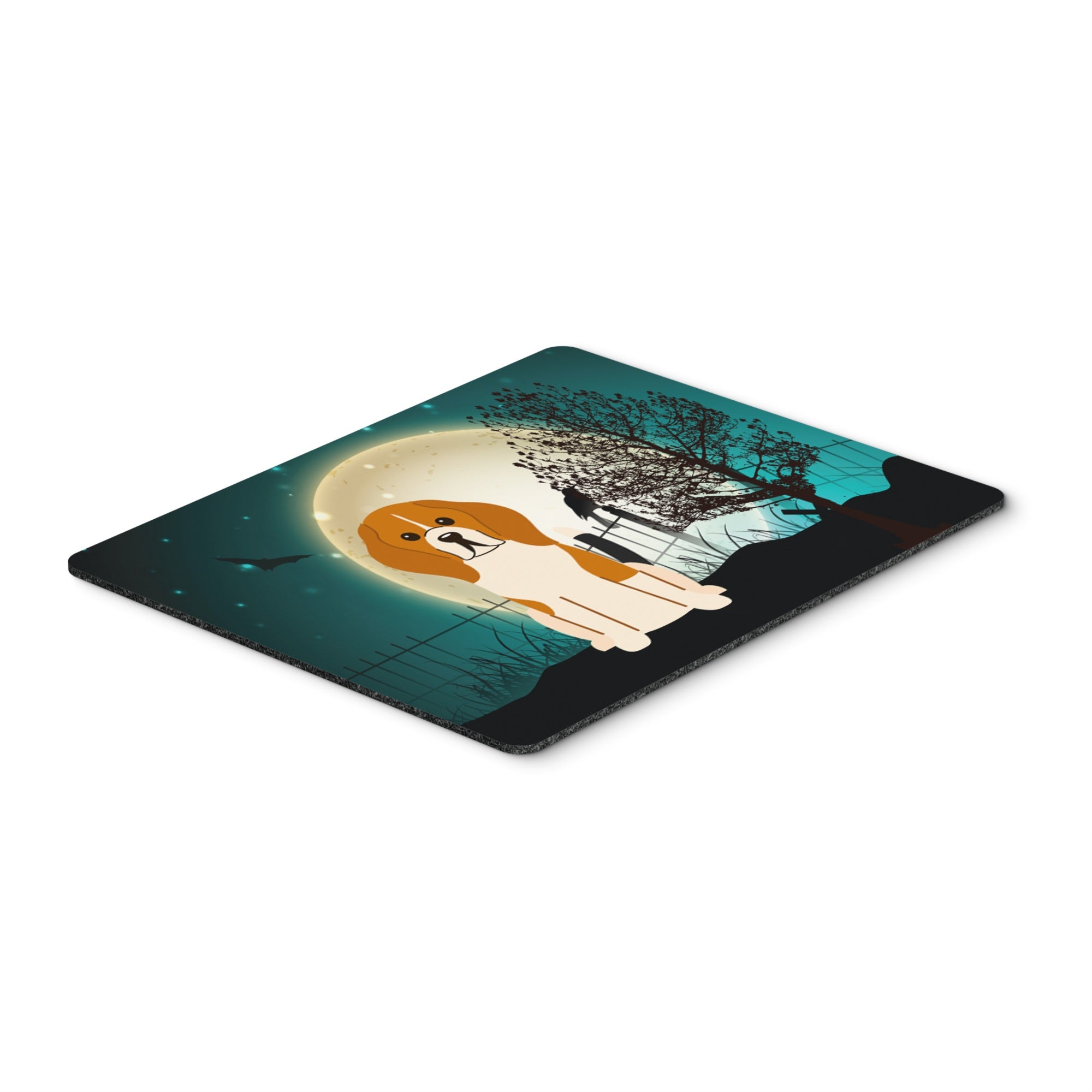 Caroline'S Treasures Halloween Scary Beagle Tricolor Mouse Pad,  Multicolor, 7.75X9.25 (Bb2230Mp)