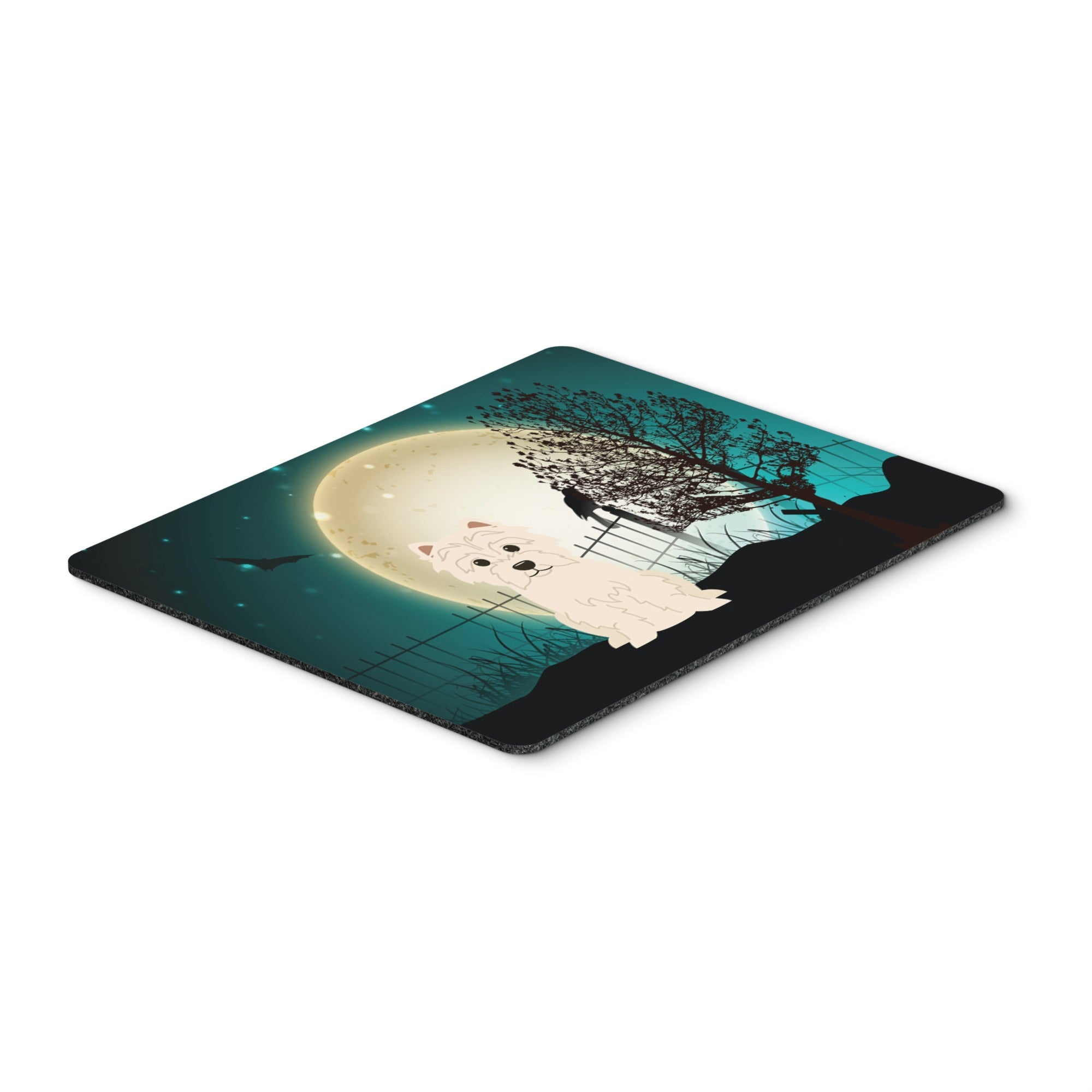 Caroline'S Treasures Halloween Scary Westie Mouse Pad, Hot Pad Or Trivet , Multicolor, 7.75X9.25 (Bb2232Mp)