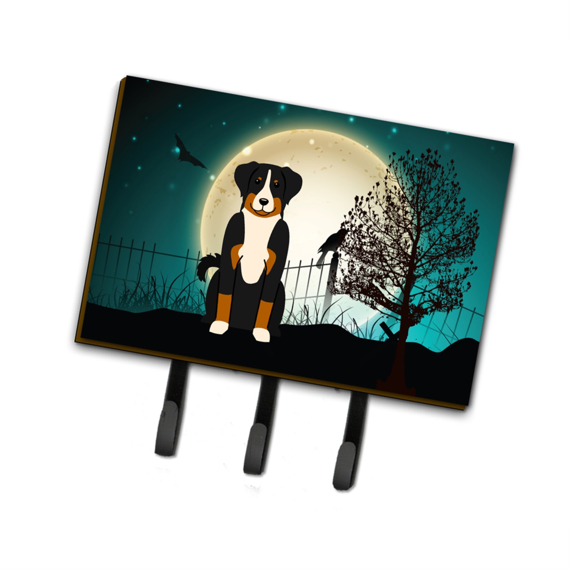 Caroline'S Treasures Halloween Scary Appenzeller Sennenhund Leash Or Key Holder Bb2233Th68, Triple, Multicolor