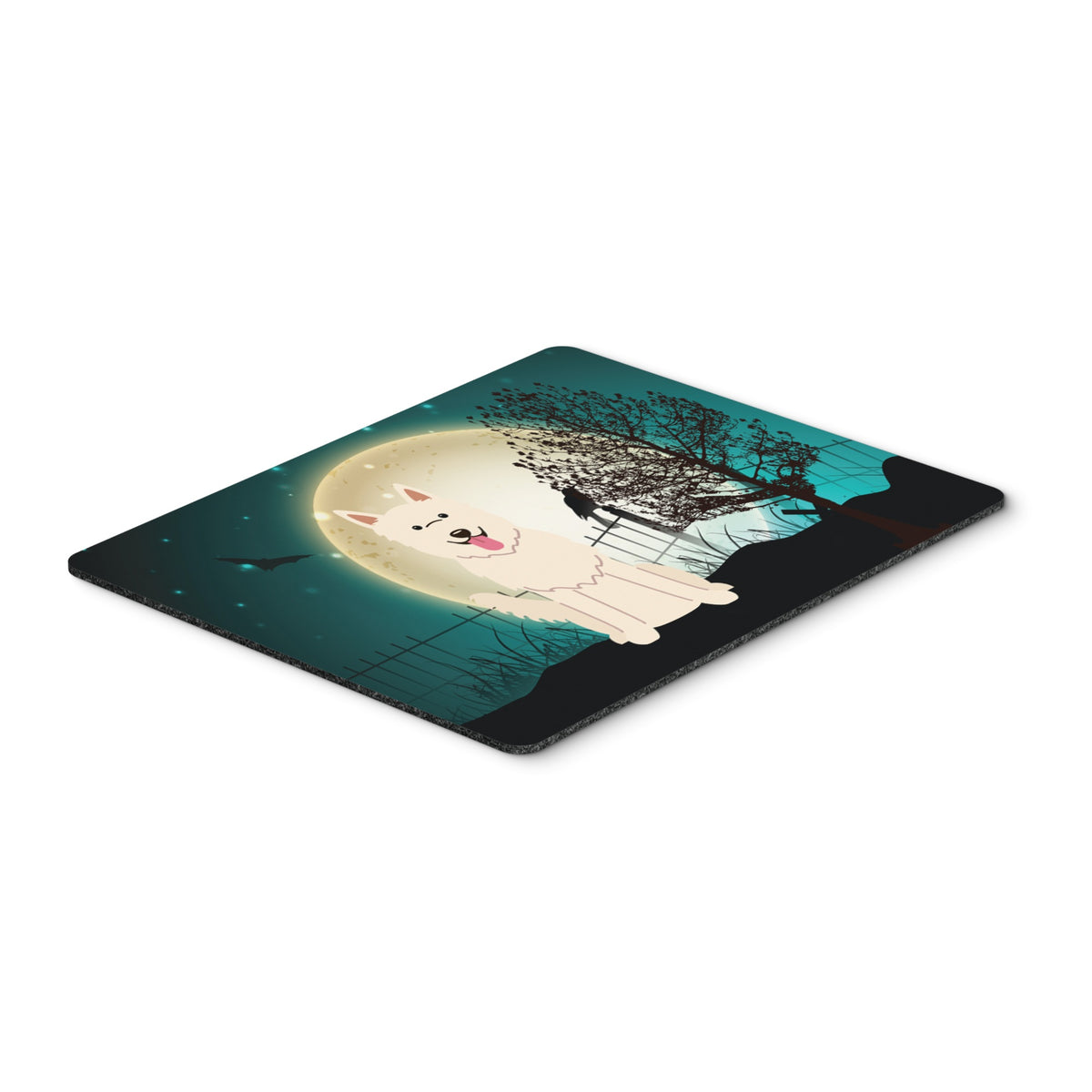 Caroline'S Treasures Halloween Scary White German Shepherd Mouse Pad,  Multicolor, 7.75X9.25 (Bb2235Mp)