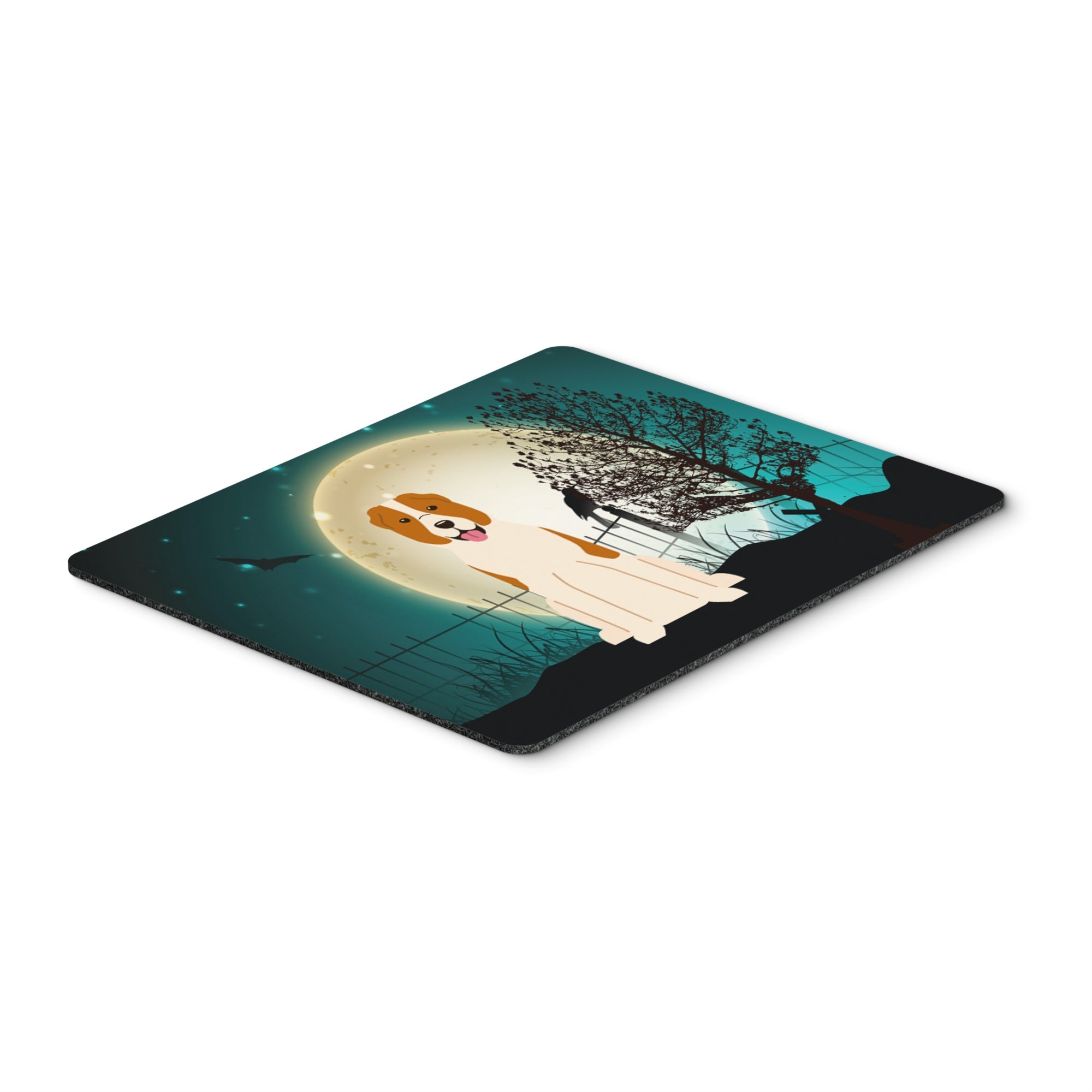 Caroline'S Treasures Halloween Scary Central Asian Shepherd Dog Mouse Pad,  Multicolor, 7.75X9.25 (Bb2239Mp)