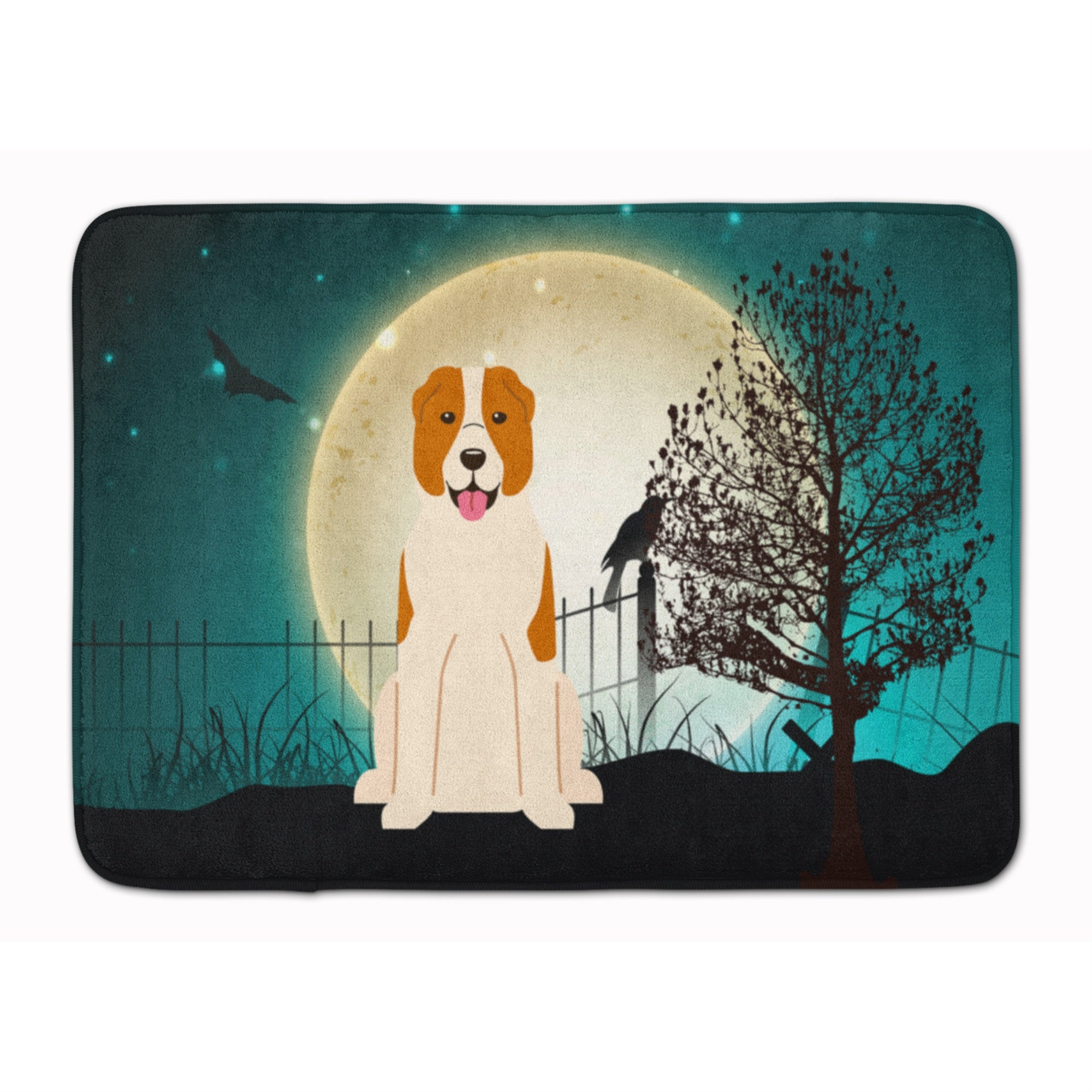 Caroline'S Treasures Halloween Central Asian Shepherd Dog Floor Mat, 19 X 27, Multicolor