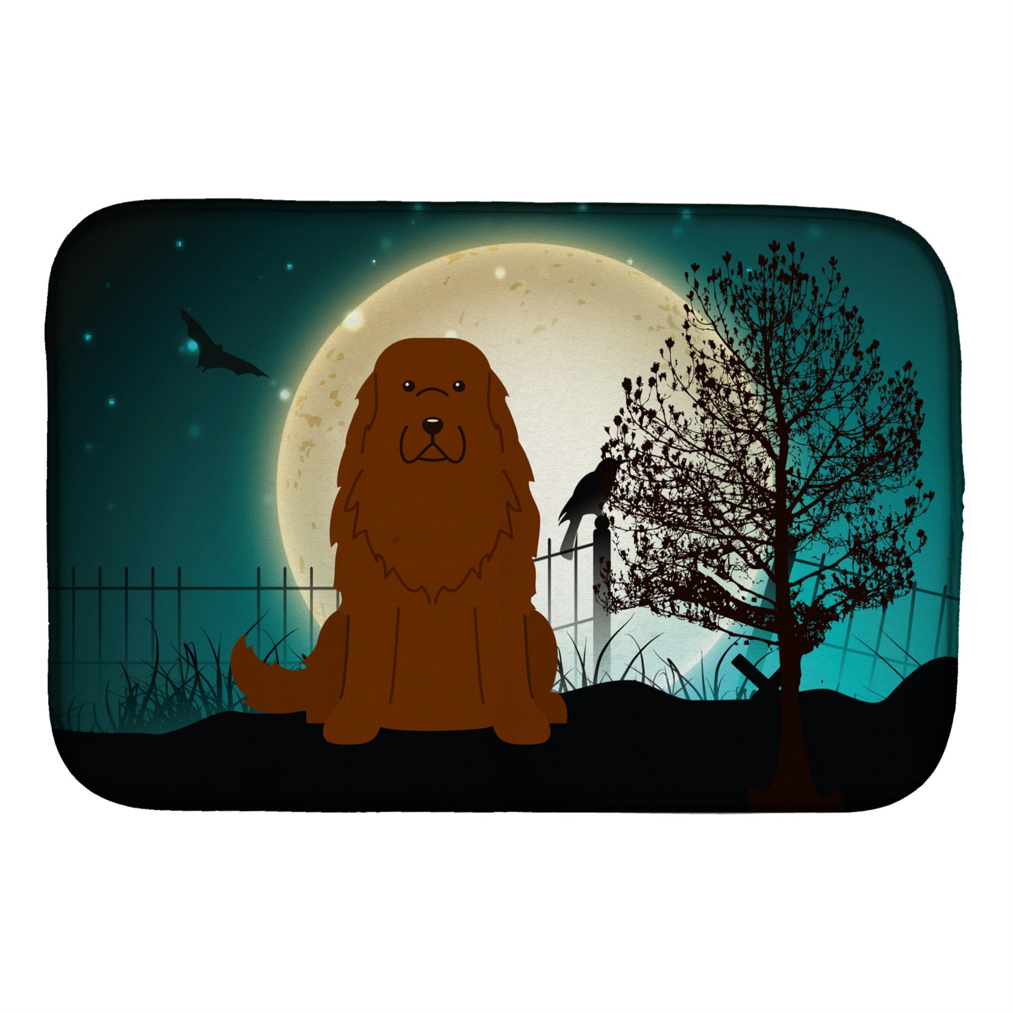 Caroline'S Treasures Bb2240Ddm Dish Drying Mat, 14 X 21, Halloween