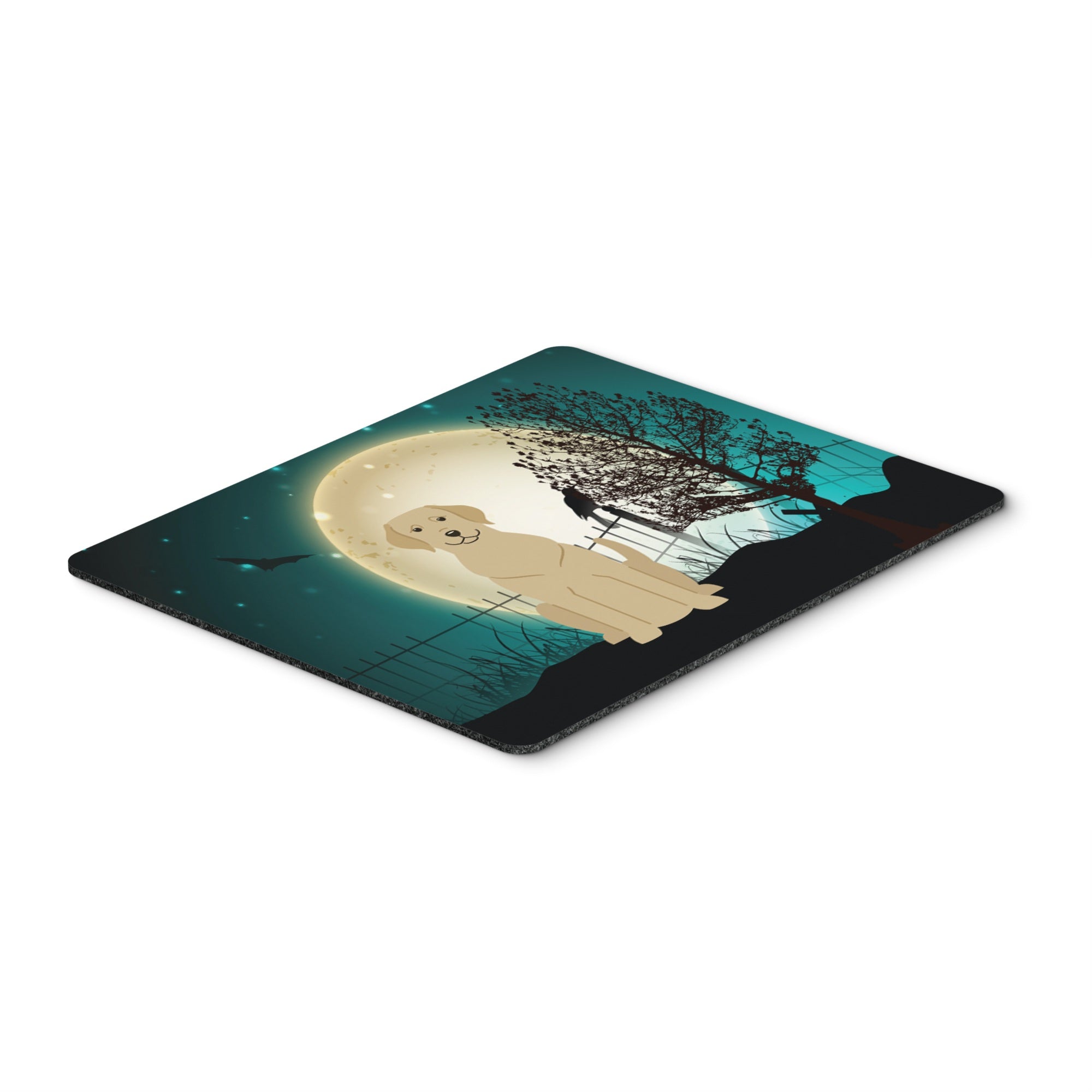 Caroline'S Treasures Halloween Scary Yellow Labrador Mouse Pad,  Multicolor, 7.75X9.25 (Bb2245Mp)